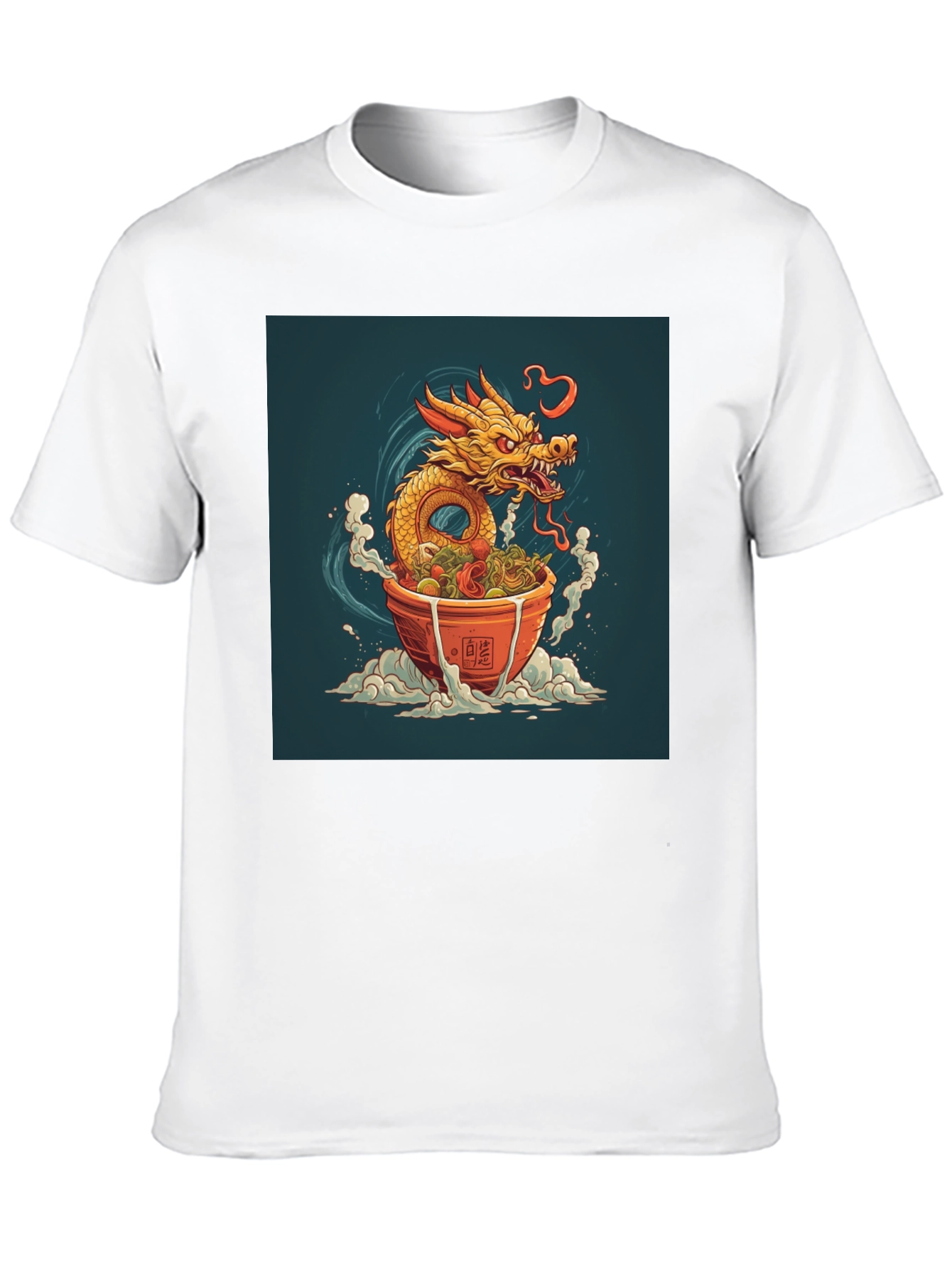 Black Dragon Ramen T-Shirt - Unique Graphic Tee view 10