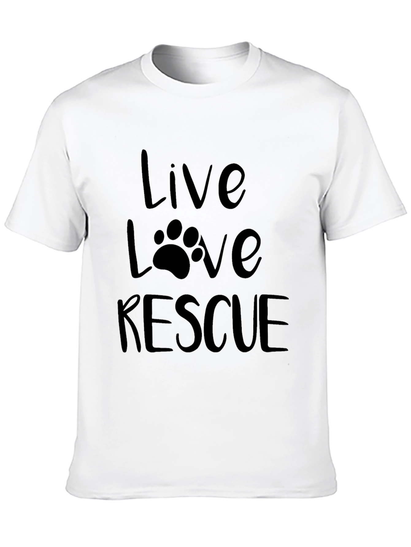 Black Live Love Rescue Graphic Tee view 10