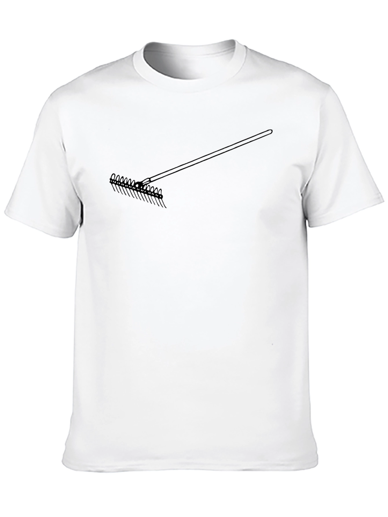 Black Rake Graphic Tee - Black Cotton T-Shirt view 10