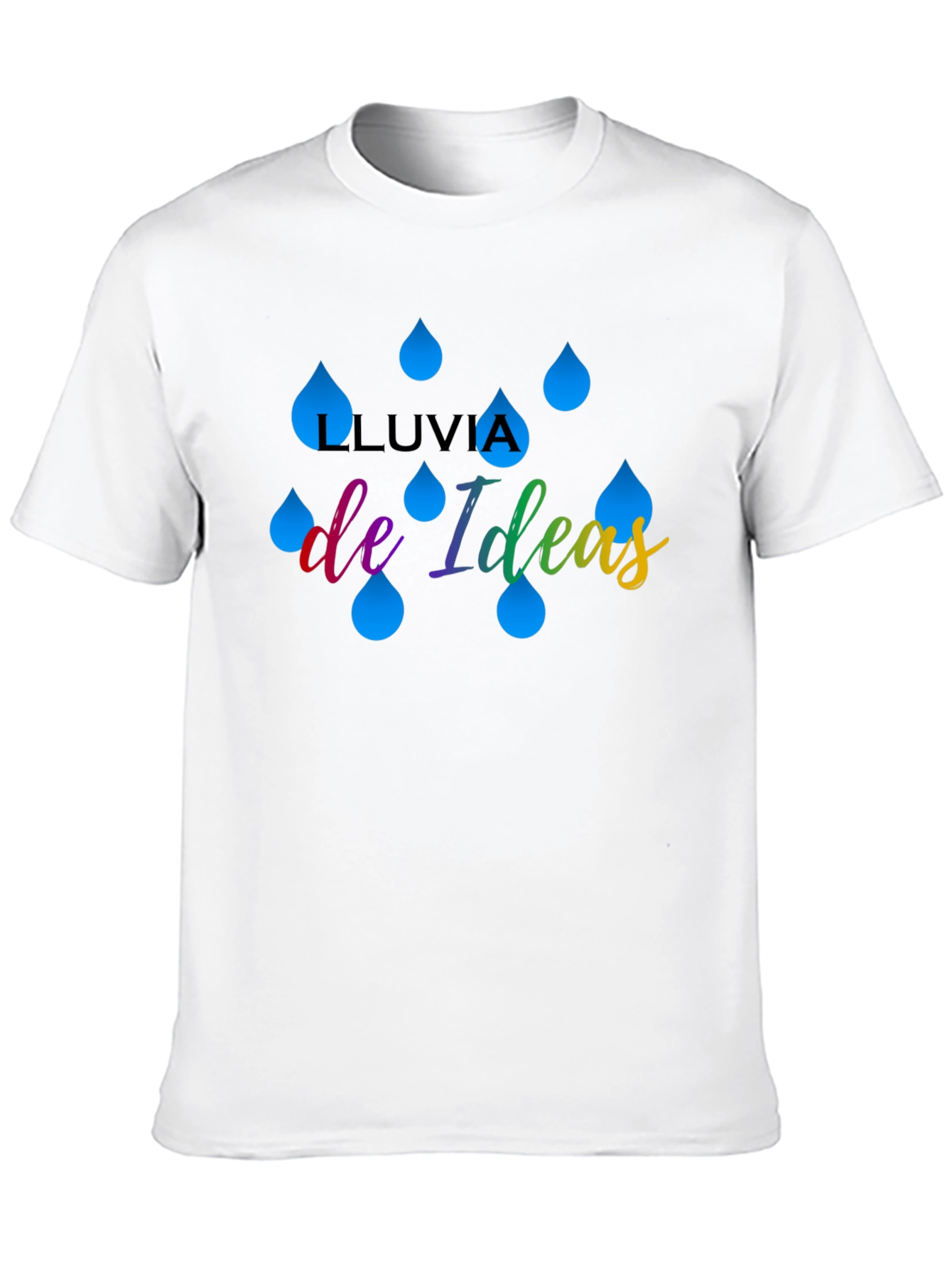 Black Lluvia de Ideas Graphic T-Shirt view 10