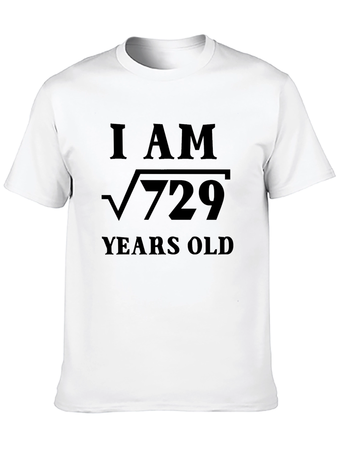 Black I Am Root 729 Years Old Funny Math T-Shirt view 10