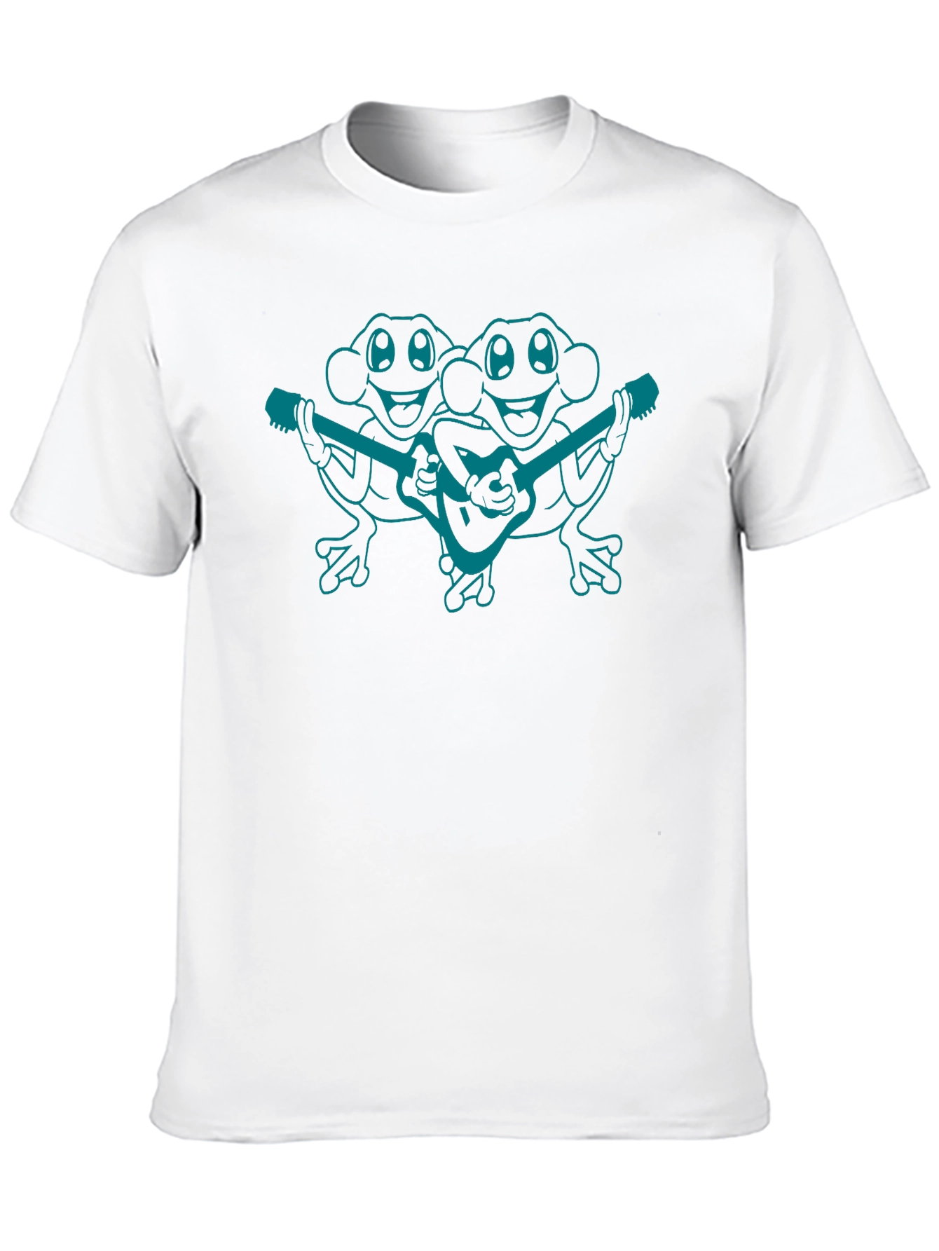 Black Frog Band T-Shirt - Black Cotton view 10