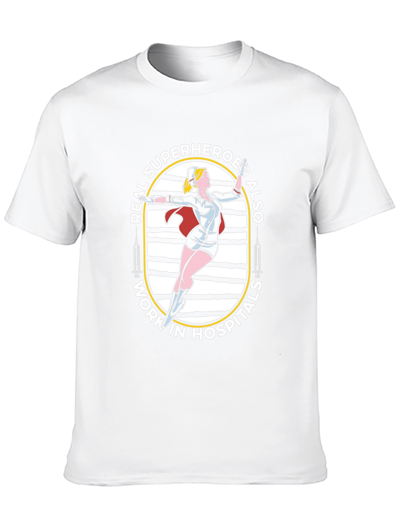 Black Superhero Nurse Black Graphic Tee view 10