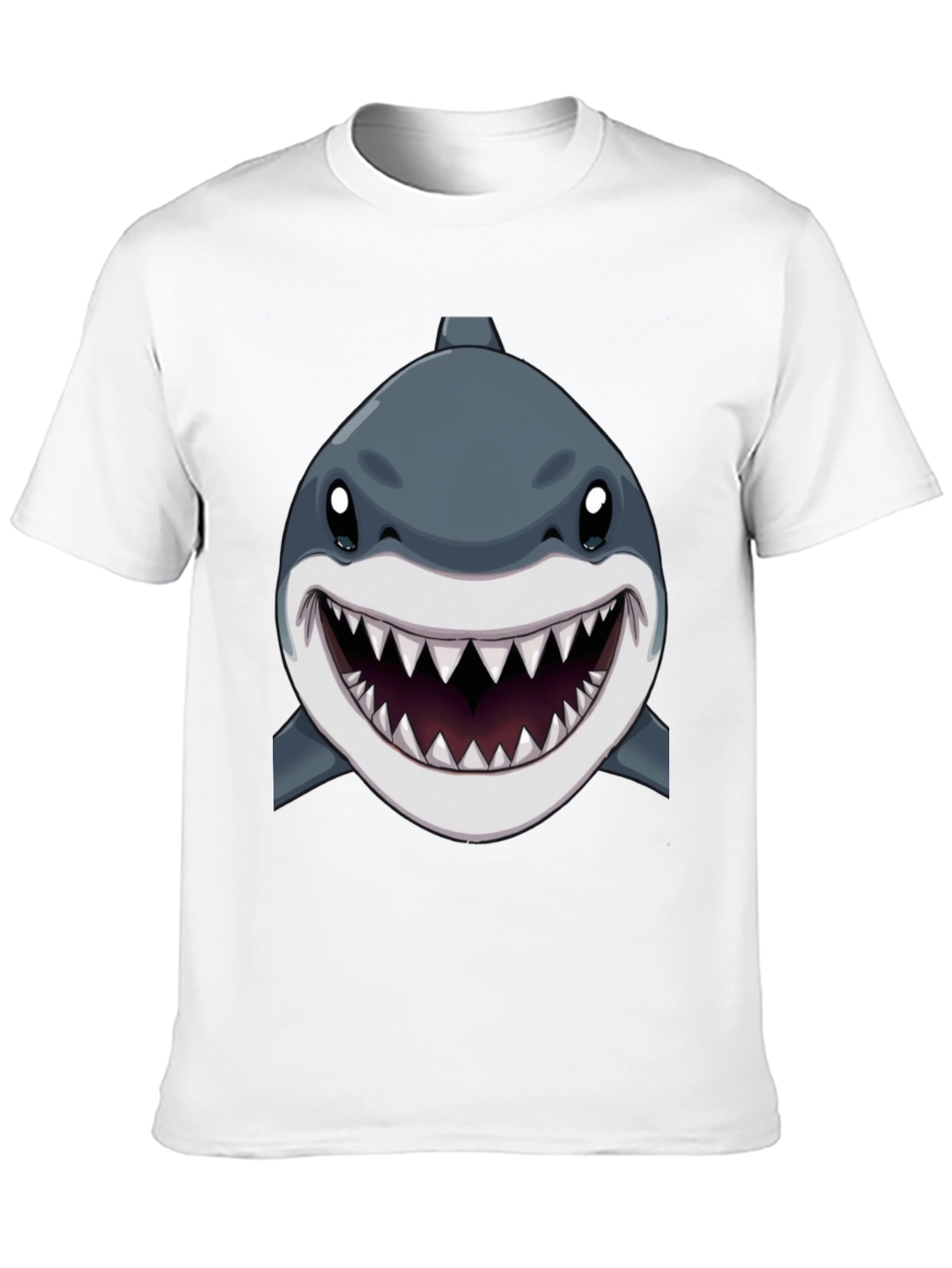 Black Shark Graphic Print Black T-Shirt view 10