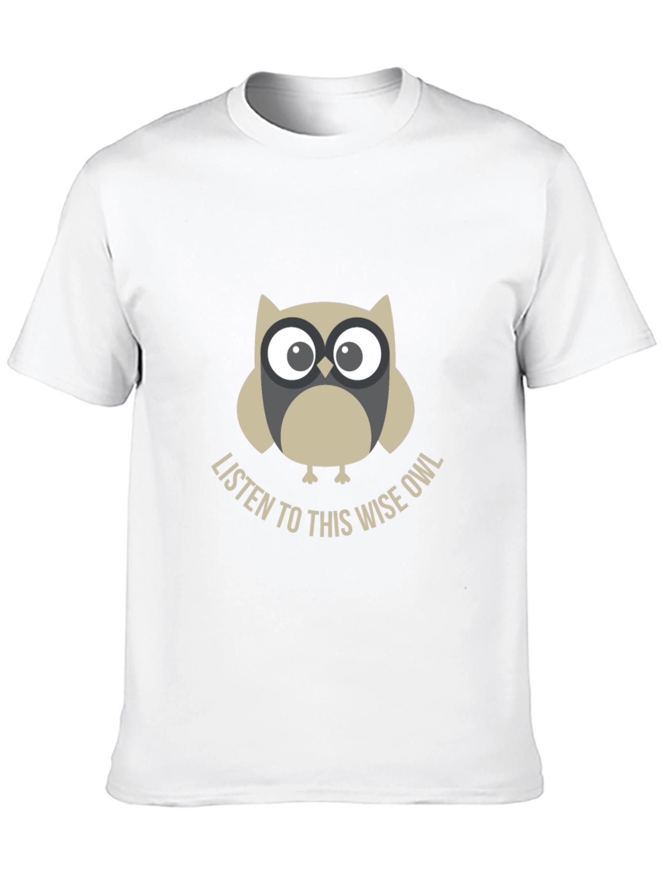 Black Wise Owl Graphic Tee - Listen To This Owl T-Shirt view 10
