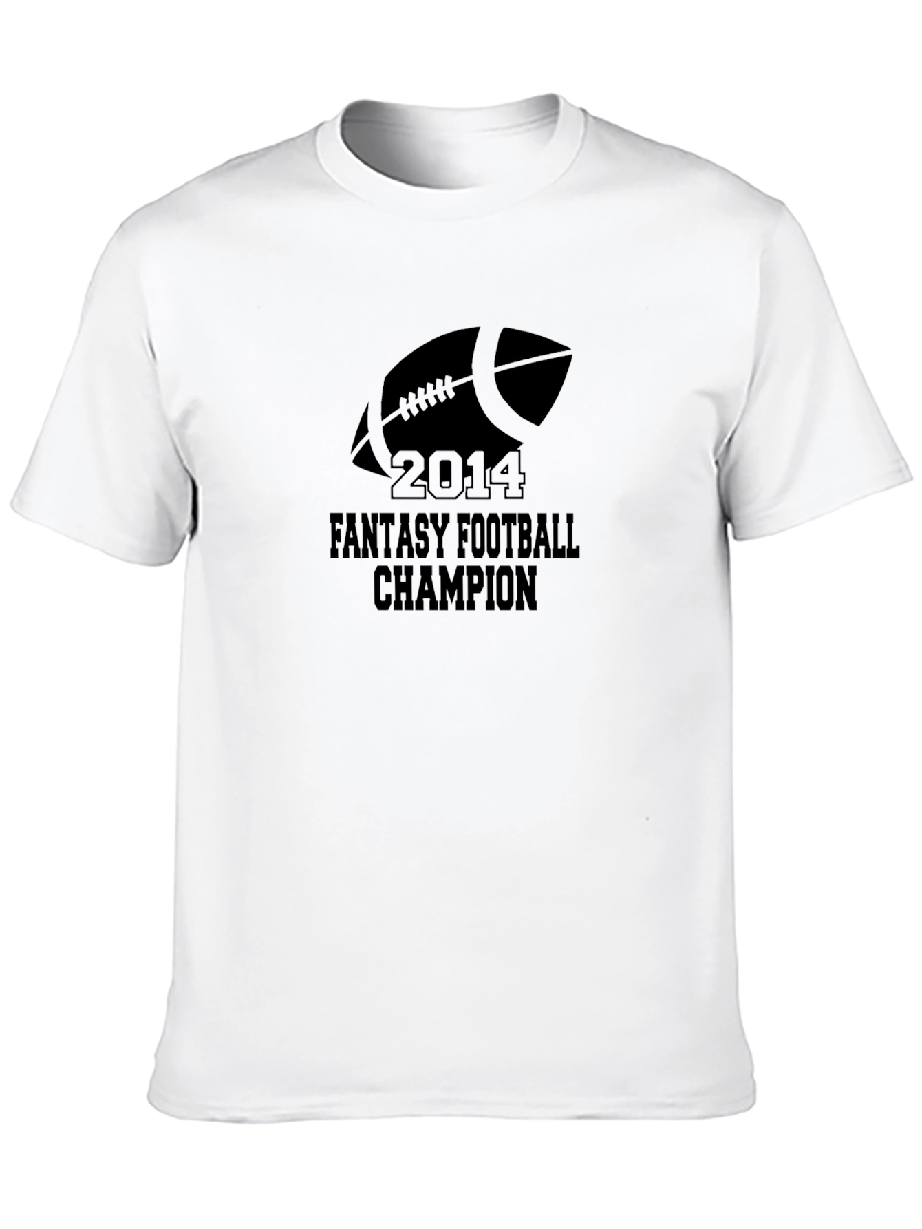 Black Fantasy Football Champion 2014 T-Shirt view 10