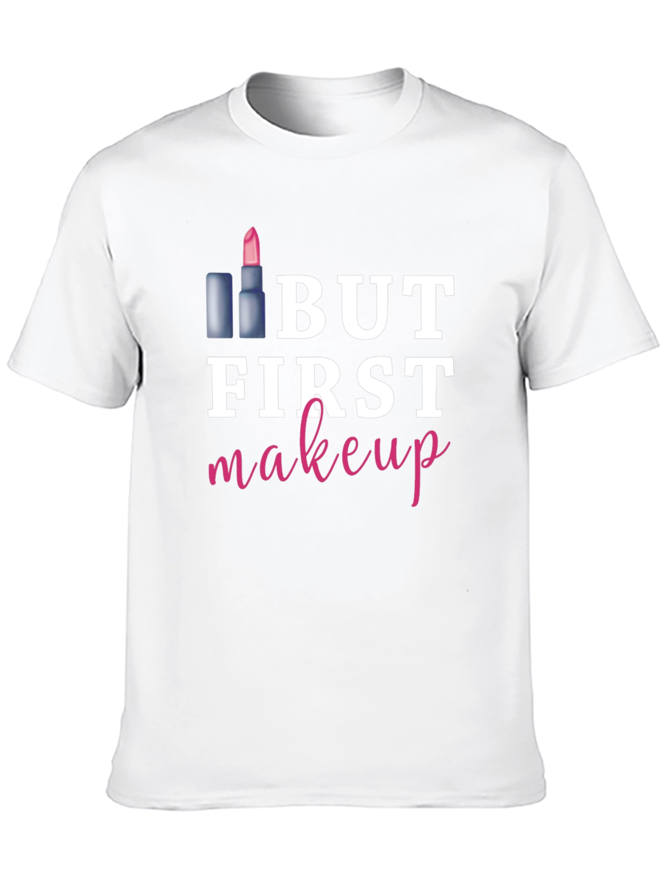 Black But First Makeup Graphic Tee Shirt view 10