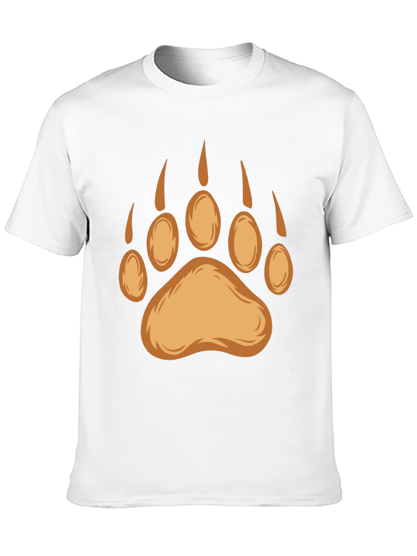 Black Bear Paw Print Graphic Tee - Black view 10