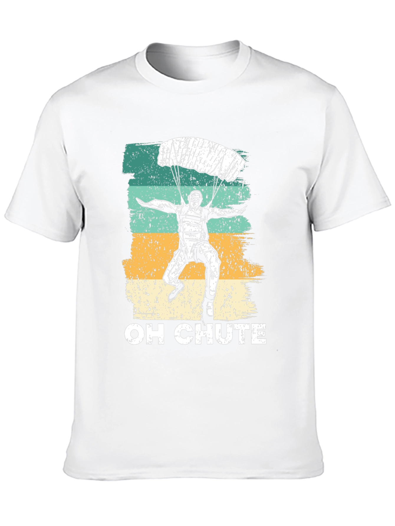 Black Skydiving "Oh Chute" Graphic Tee view 10