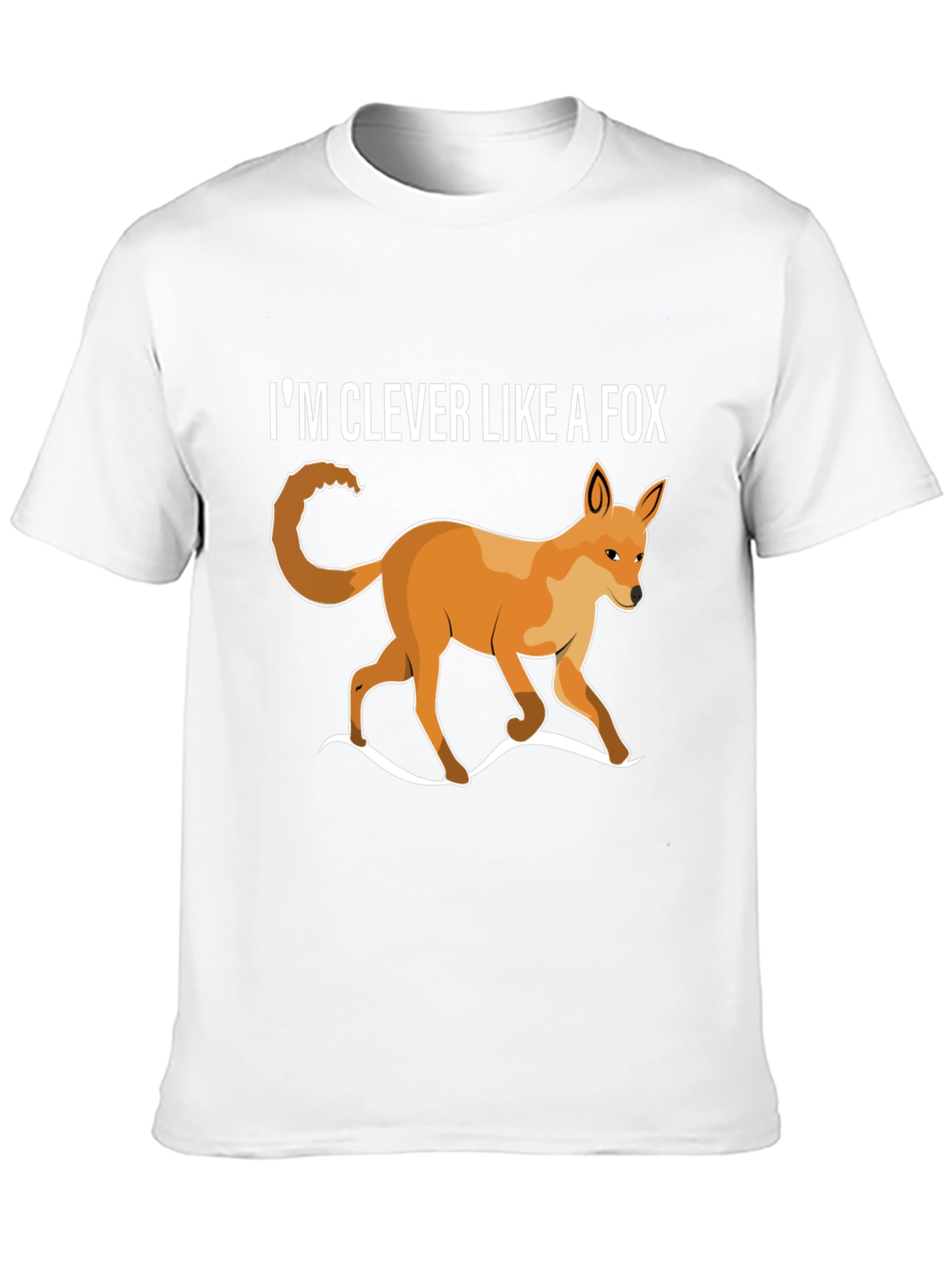 Black Clever Like A Fox T-Shirt - Unique Animal Design view 10
