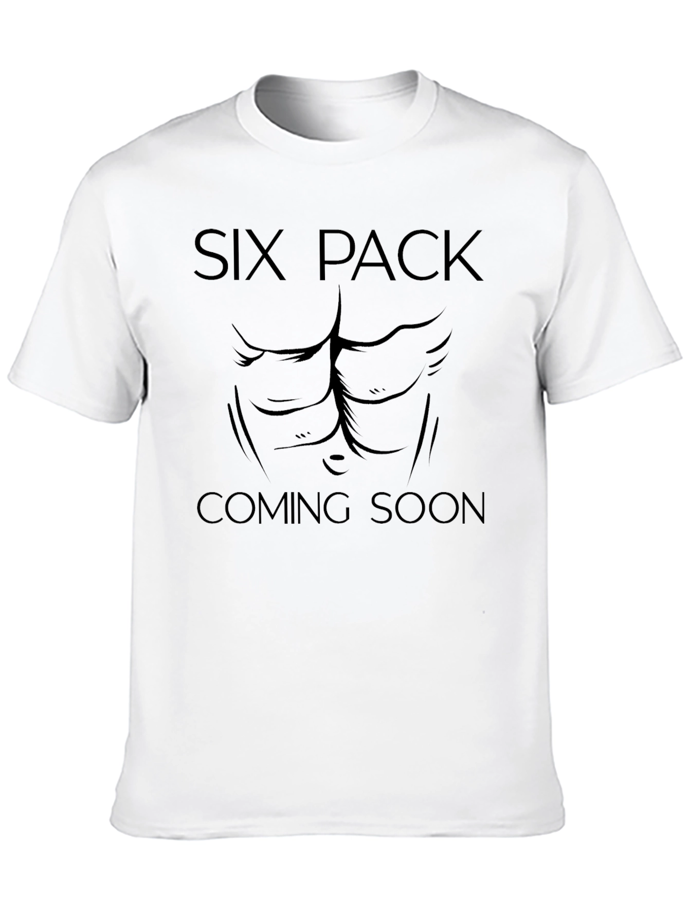 Black Six Pack Coming Soon Men's Black T-Shirt view 10