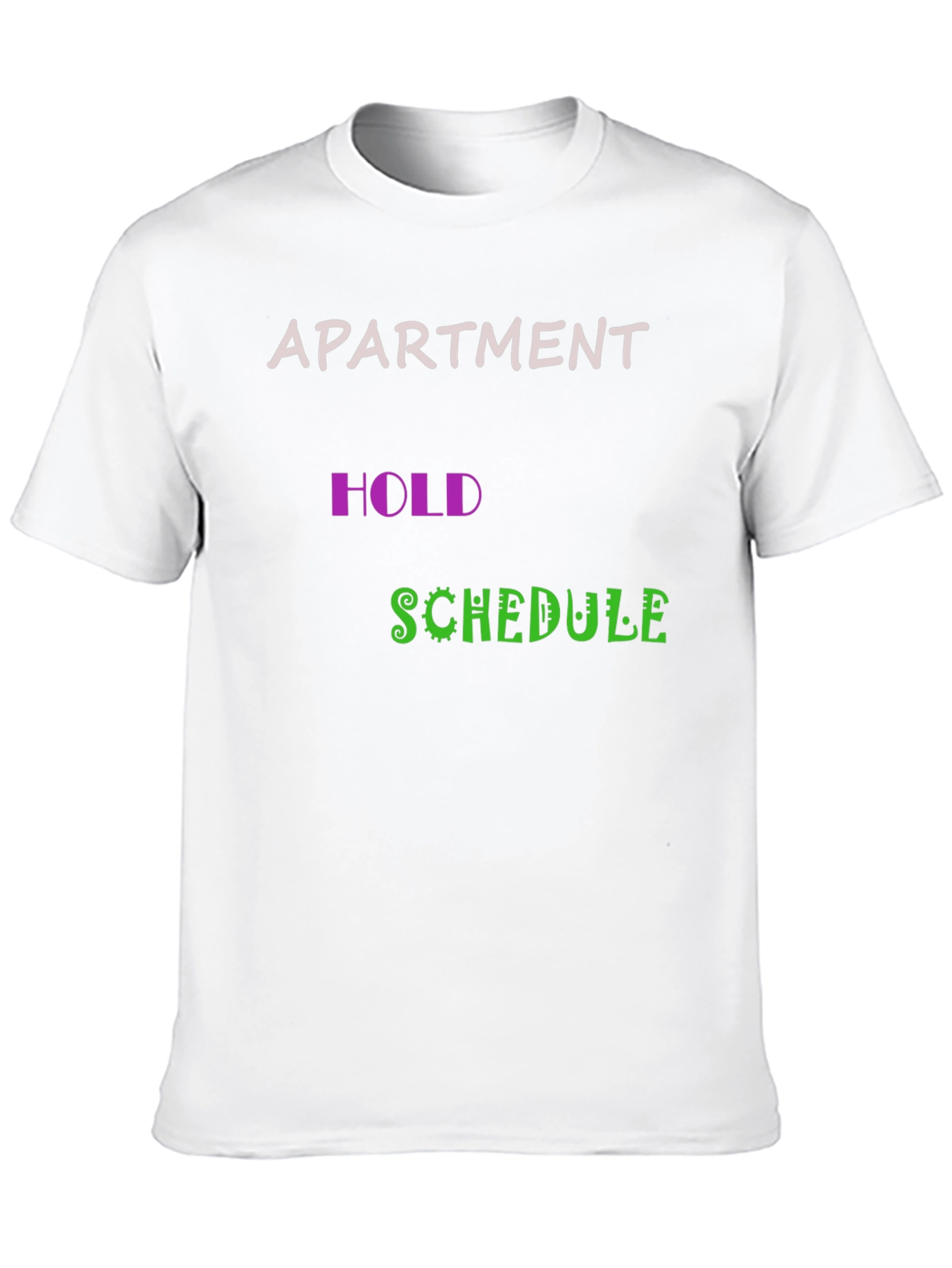 Black Apartment Hold Schedule Graphic Tee view 10