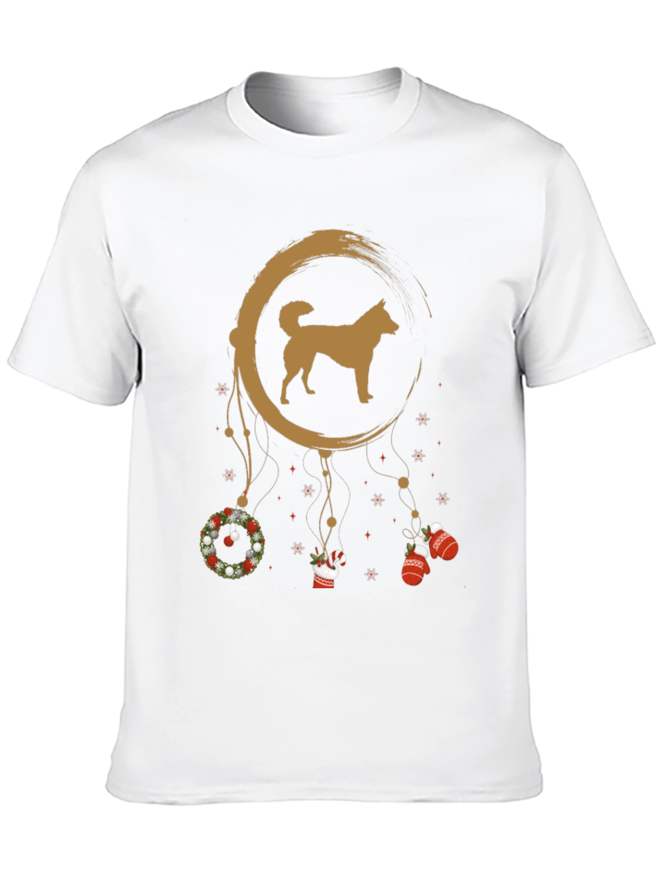 Black Dog Christmas Dreamcatcher Tee view 10