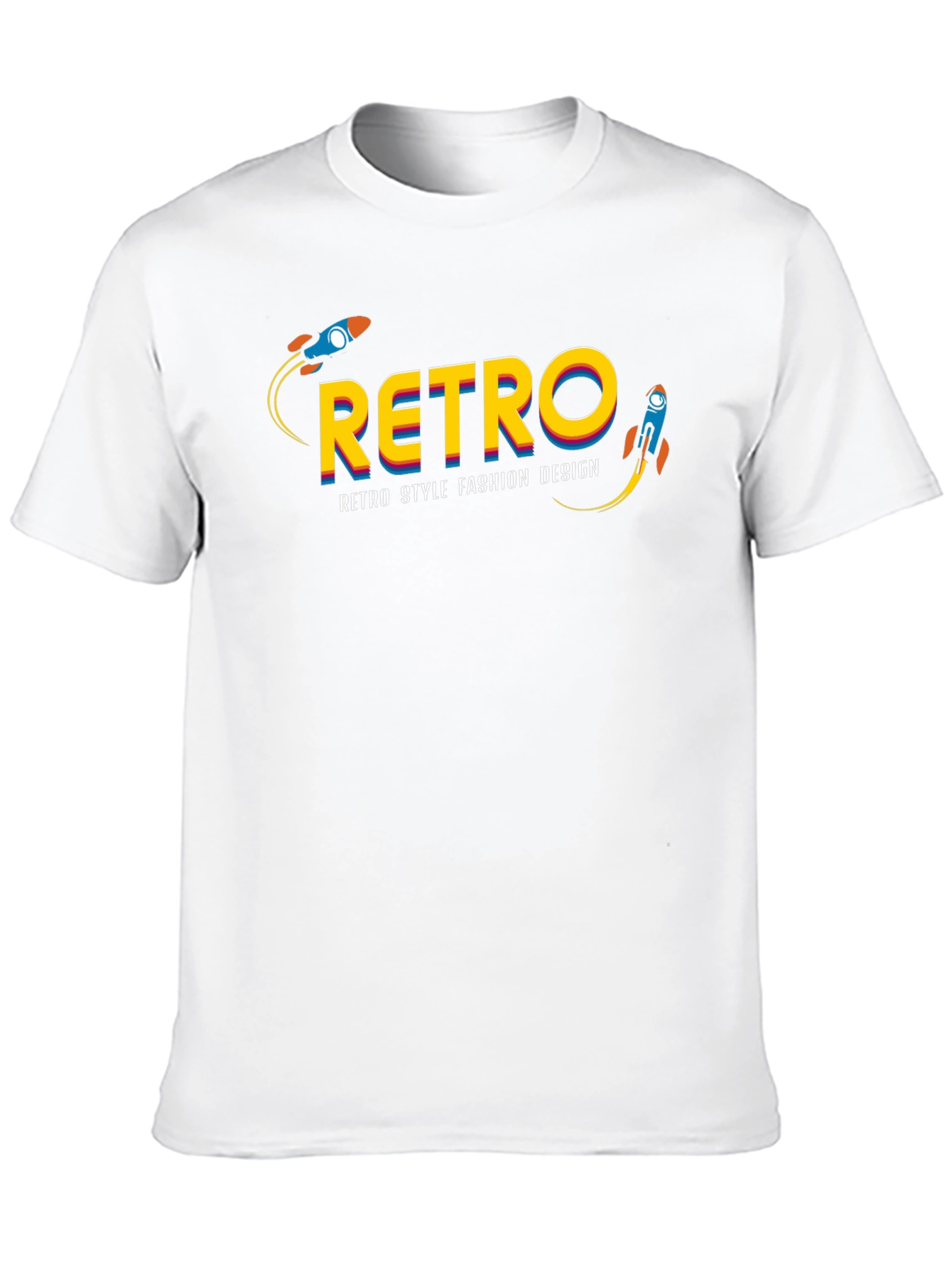 Black Retro Style Fashion T-Shirt view 10