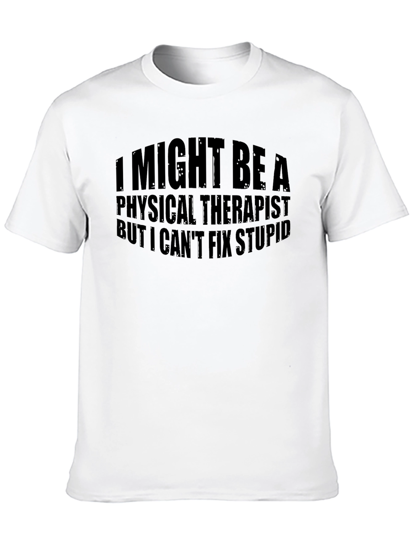 Black Funny Physical Therapist T-Shirt view 10