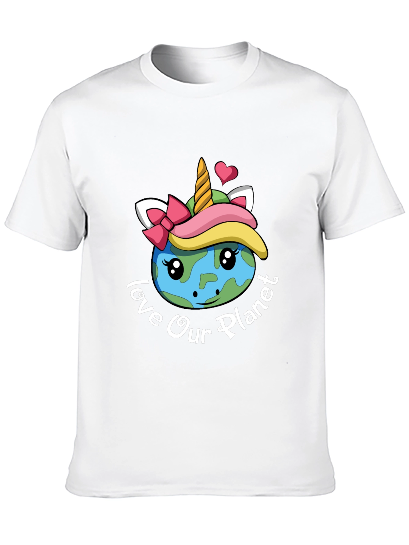 Black Love Our Planet Unicorn Earth T-Shirt view 10