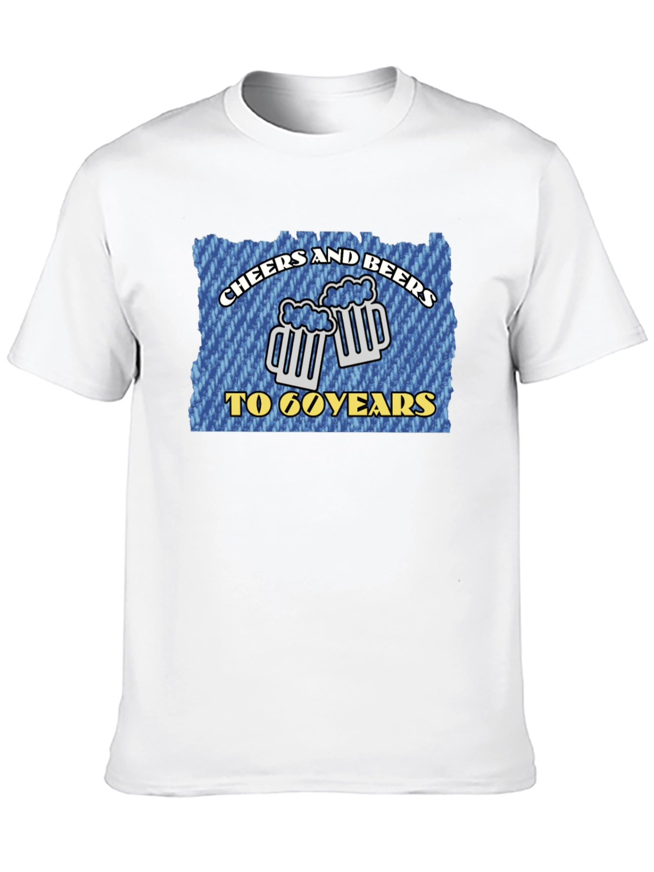 Black Cheers and Beers to 60 Years T-Shirt view 10