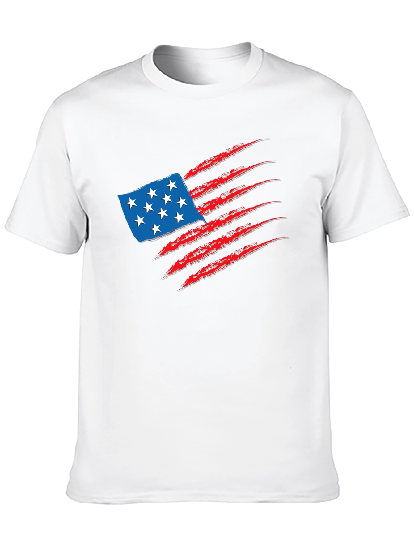Black American Flag Claw T-Shirt view 10
