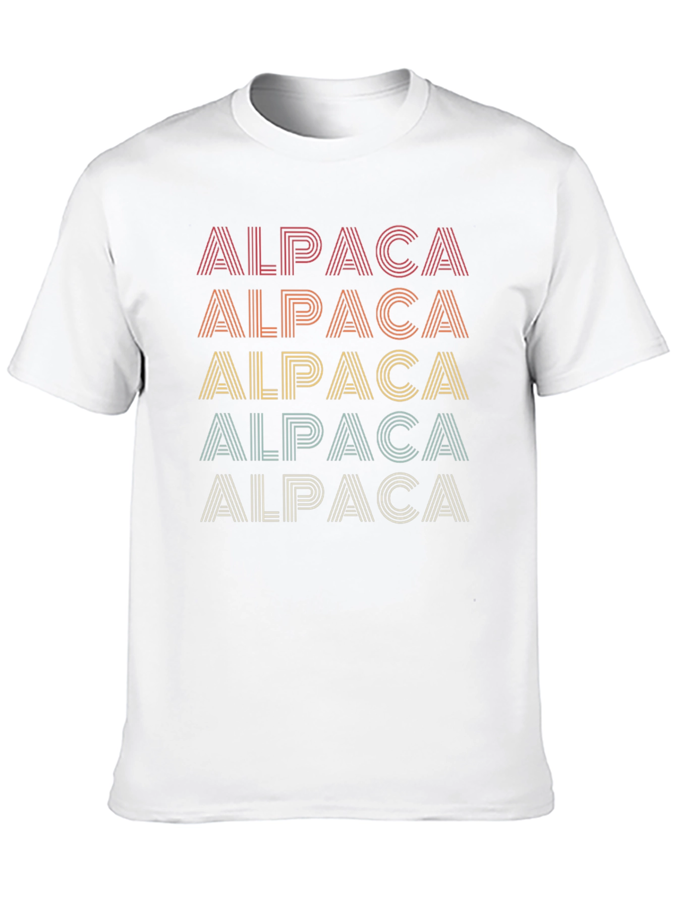 Black Retro Alpaca T-Shirt - Stylish Graphic Tee view 10