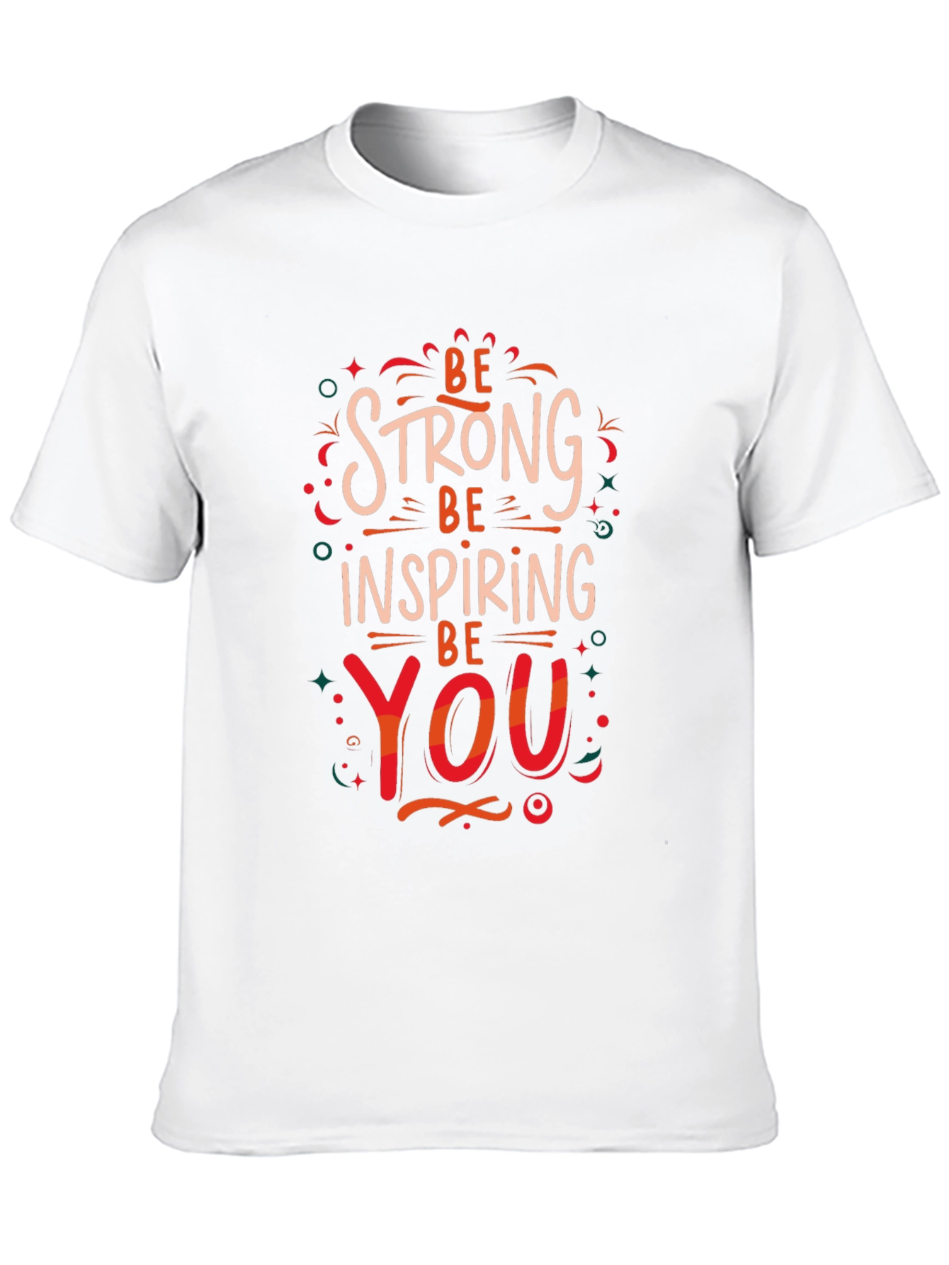 Black Be Strong Inspiring You Graphic Print T-Shirt view 10