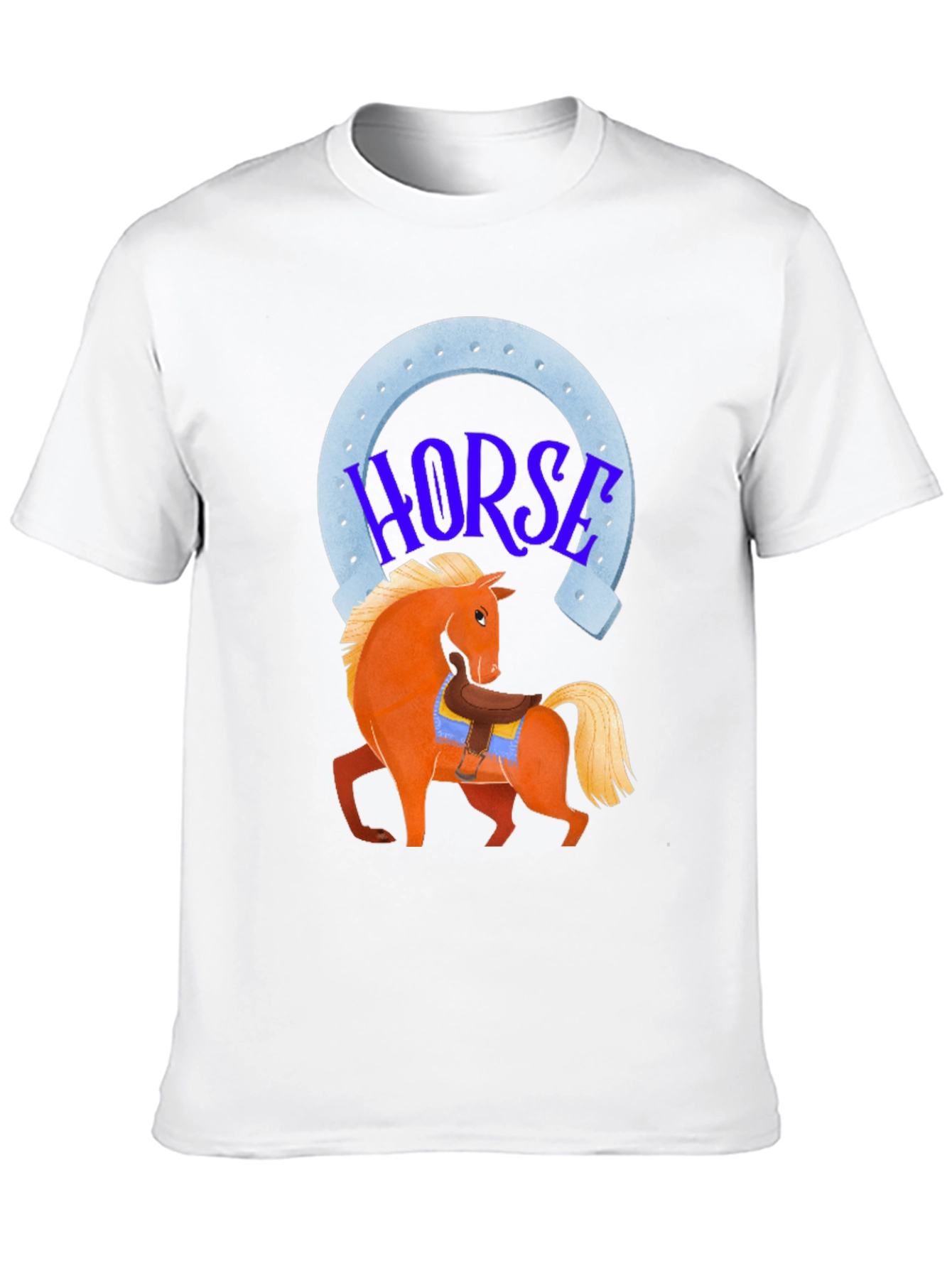 Black Horse Graphic Tee - Lucky Horseshoe Design view 10