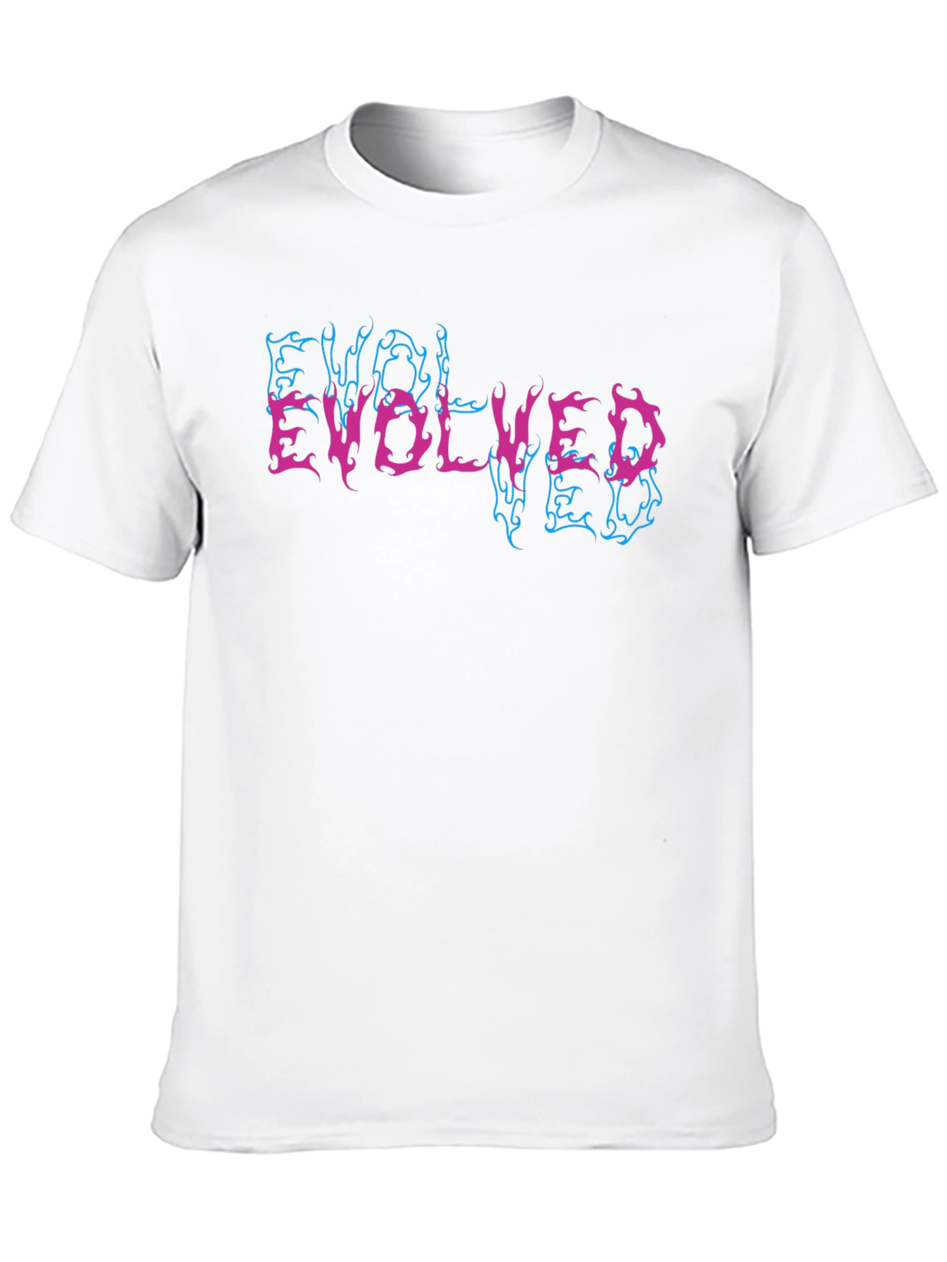 Black Evolved Graphic Tee - Black Short Sleeve Cotton T-Shirt view 10