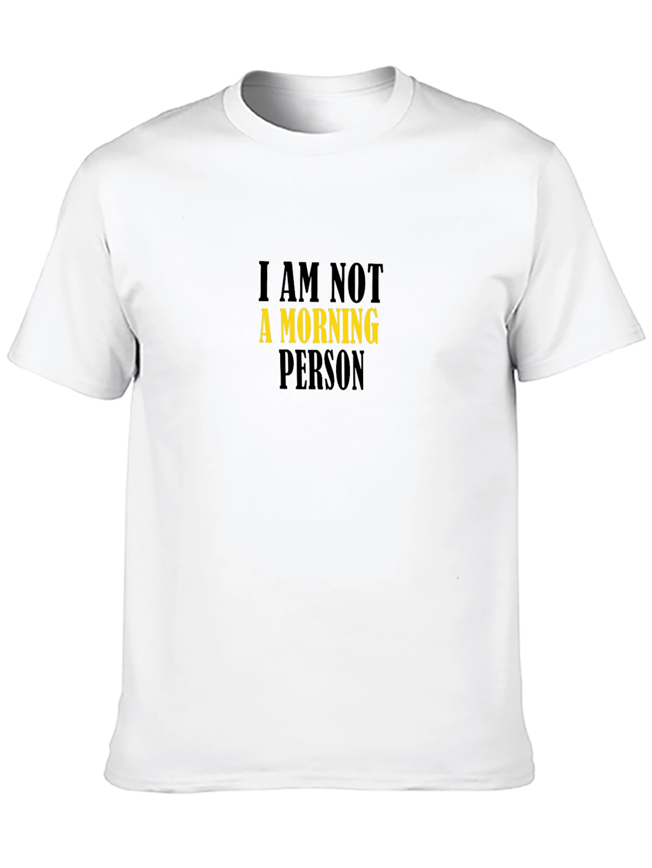 Black I Am Not A Morning Person Graphic T-Shirt view 10