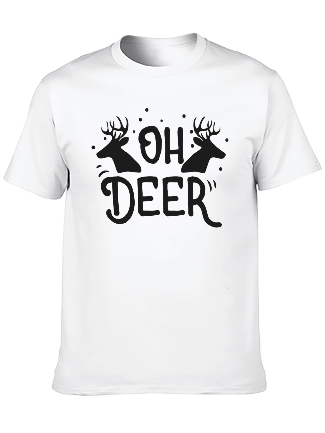 Black Oh Deer Graphic Tee view 10