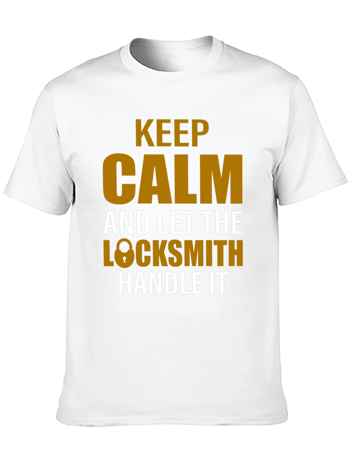 Black Keep Calm Locksmith T-Shirt view 10