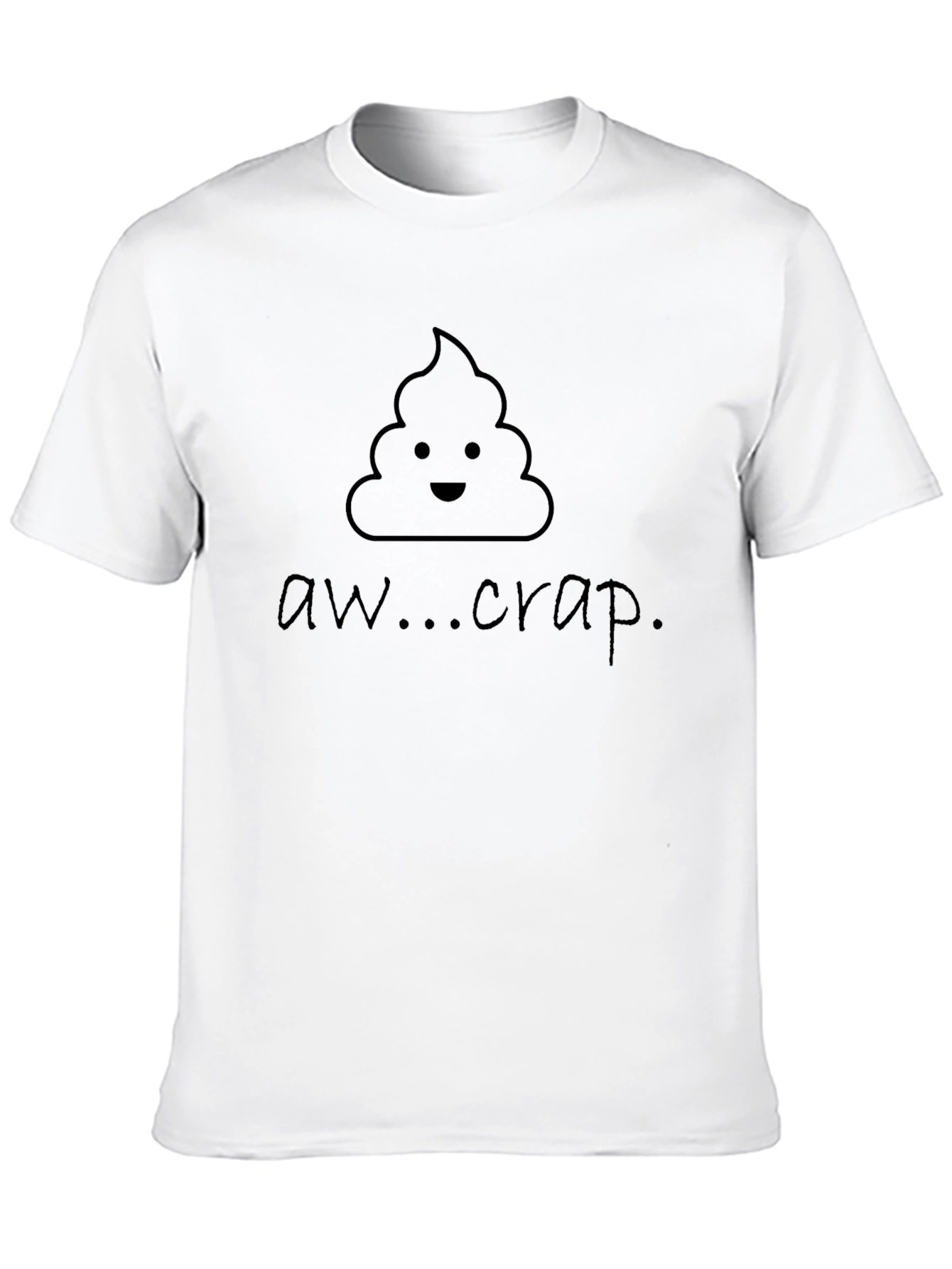 Black Aw...Crap T-Shirt - Funny Emoji Graphic Tee view 10