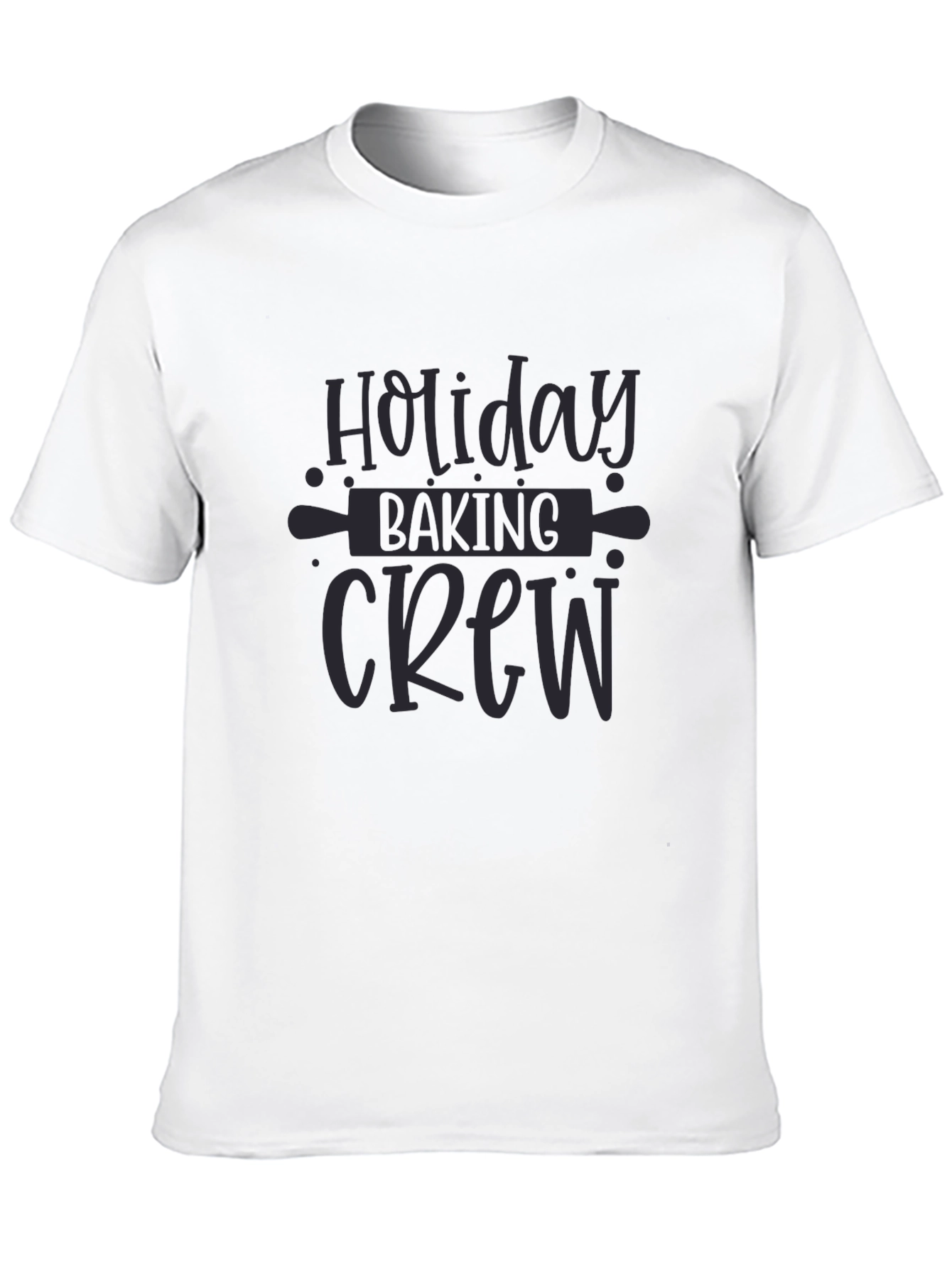 Black Holiday Baking Crew T-Shirt view 10