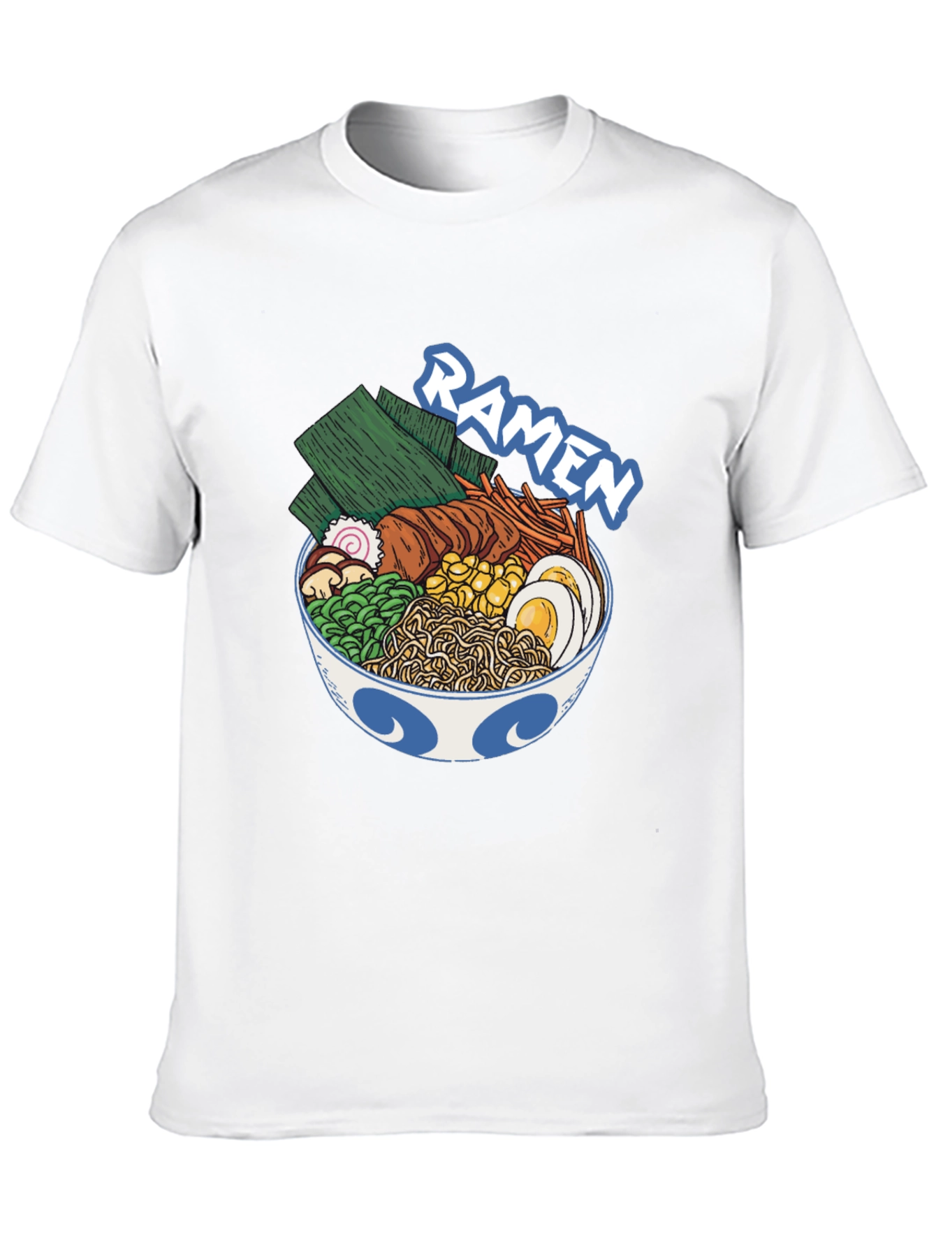 Black Ramen Bowl Graphic T-Shirt - Unisex Crew Neck Tee view 10