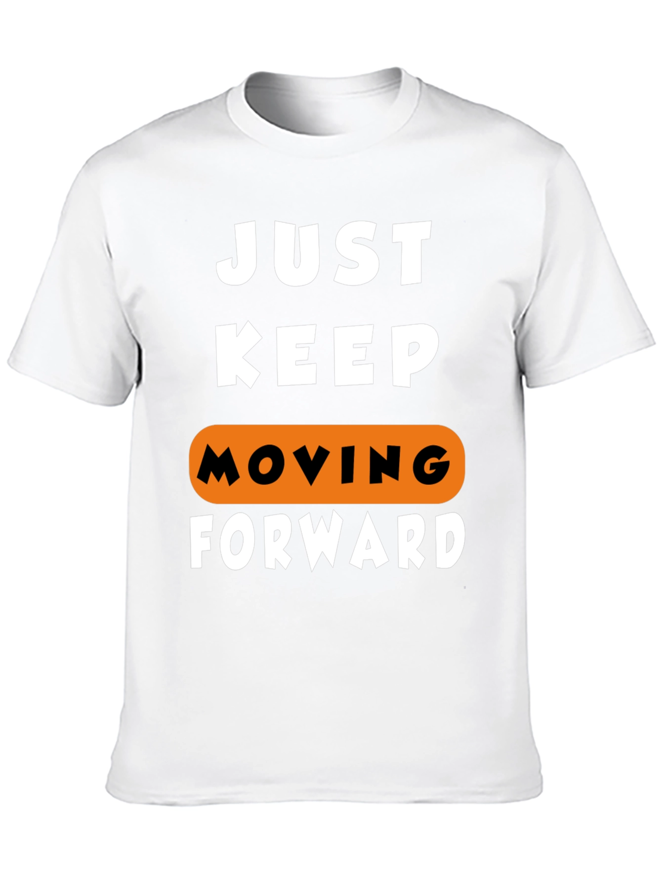 Black Just Keep Moving Forward Graphic Tee view 10