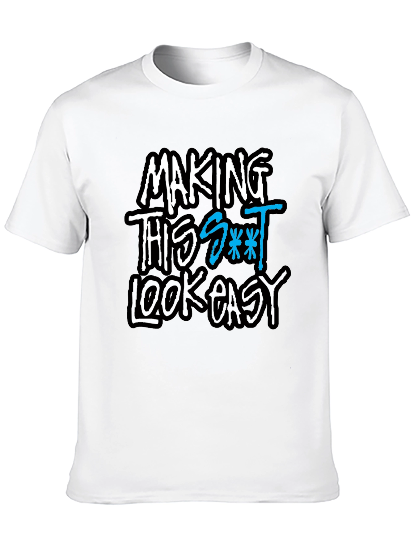 Black Making This S*** Look Easy Graphic Tee - Black view 10