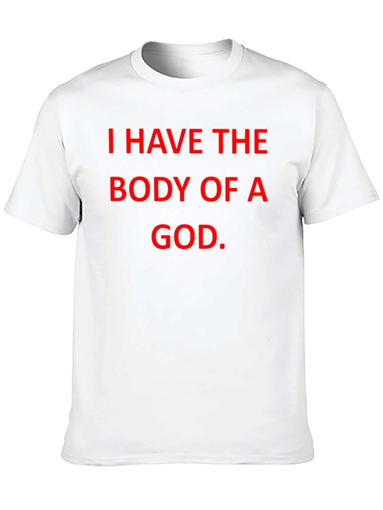 Black Funny Body of a God T-Shirt view 10
