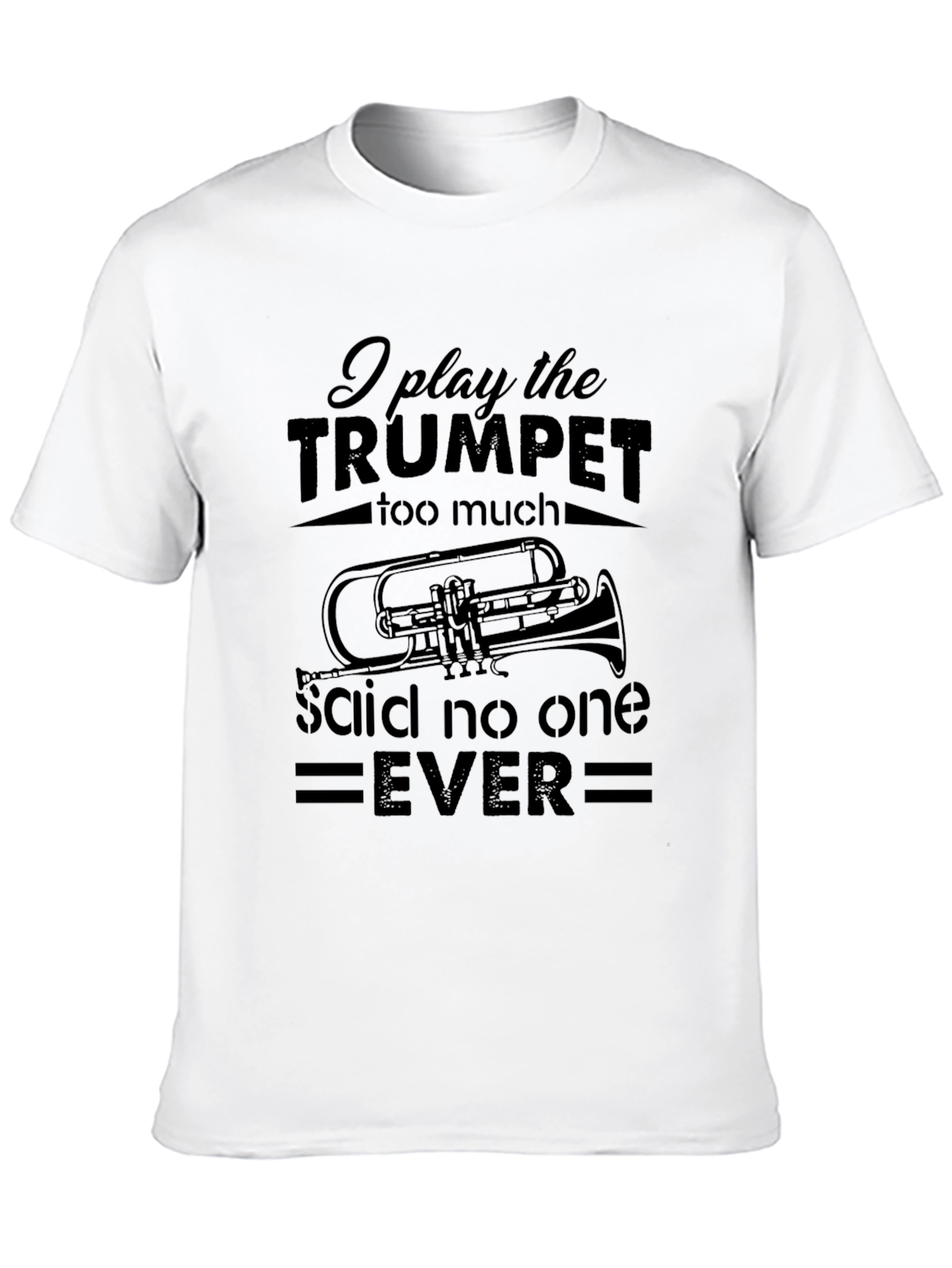 Black Trumpet Player T-Shirt - Funny Band Musician Tee view 10