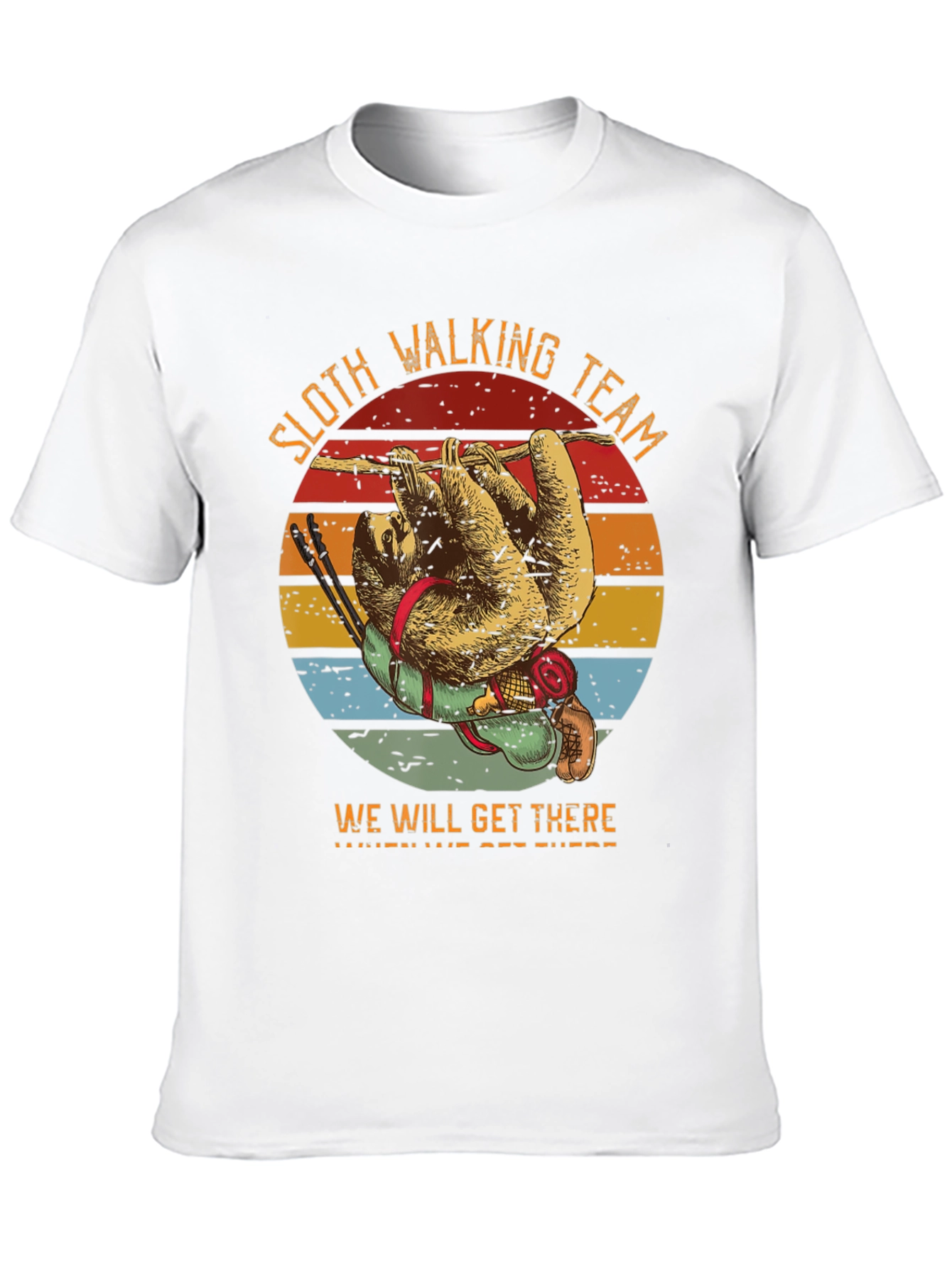 Black Sloth Hiking Team T-Shirt - We Will Get There view 10