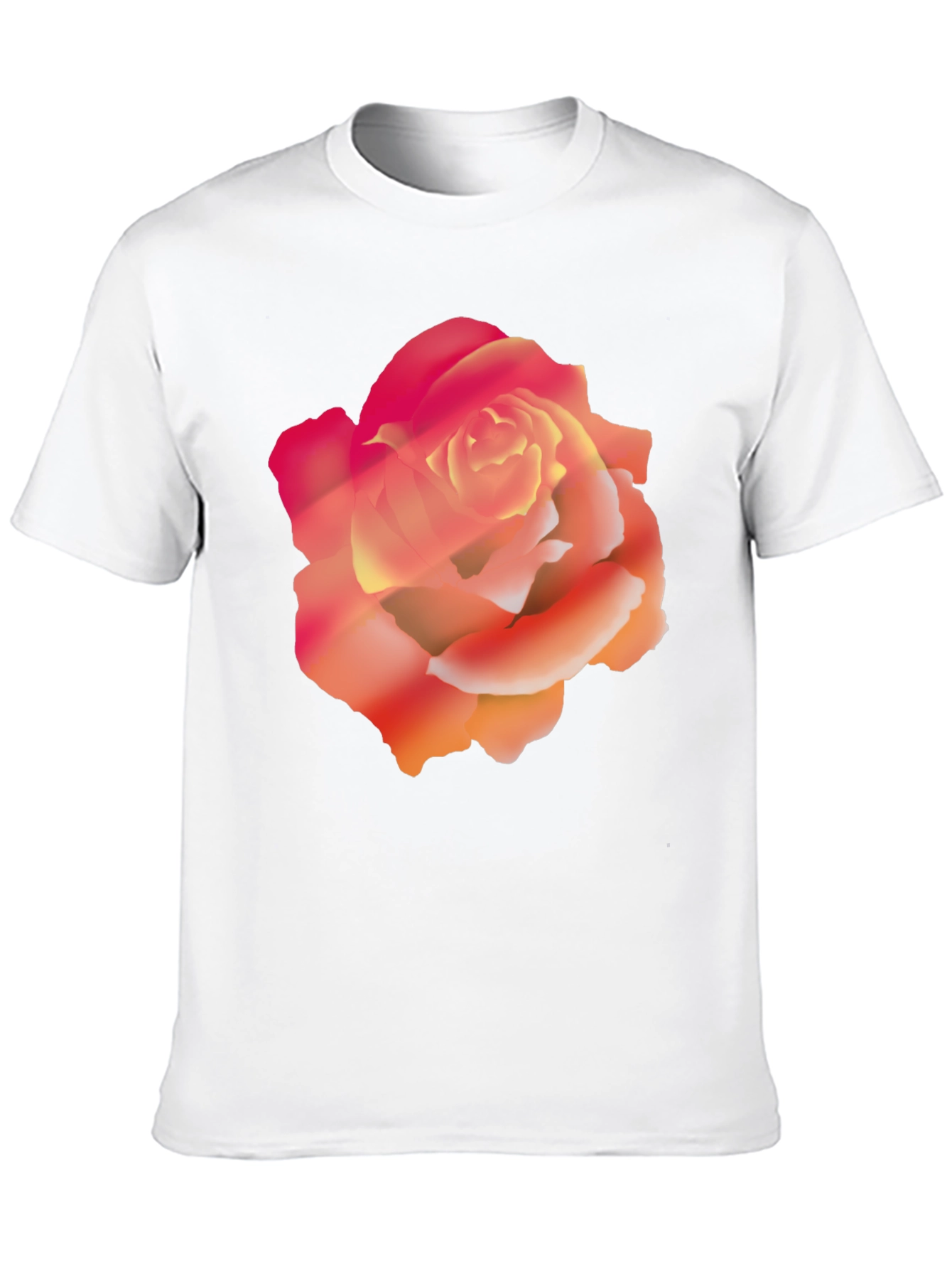 Black Bold Rose Graphic Black T-Shirt view 10