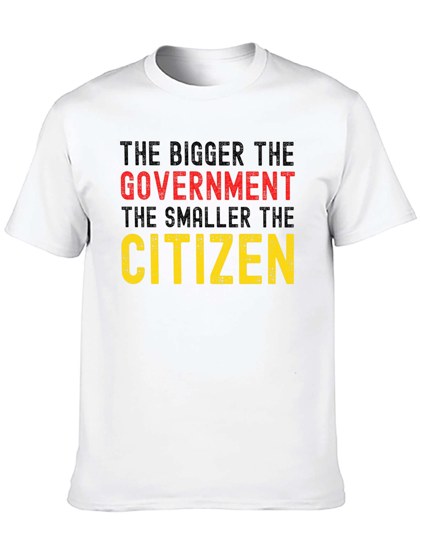 Black The Bigger The Government T-Shirt view 10