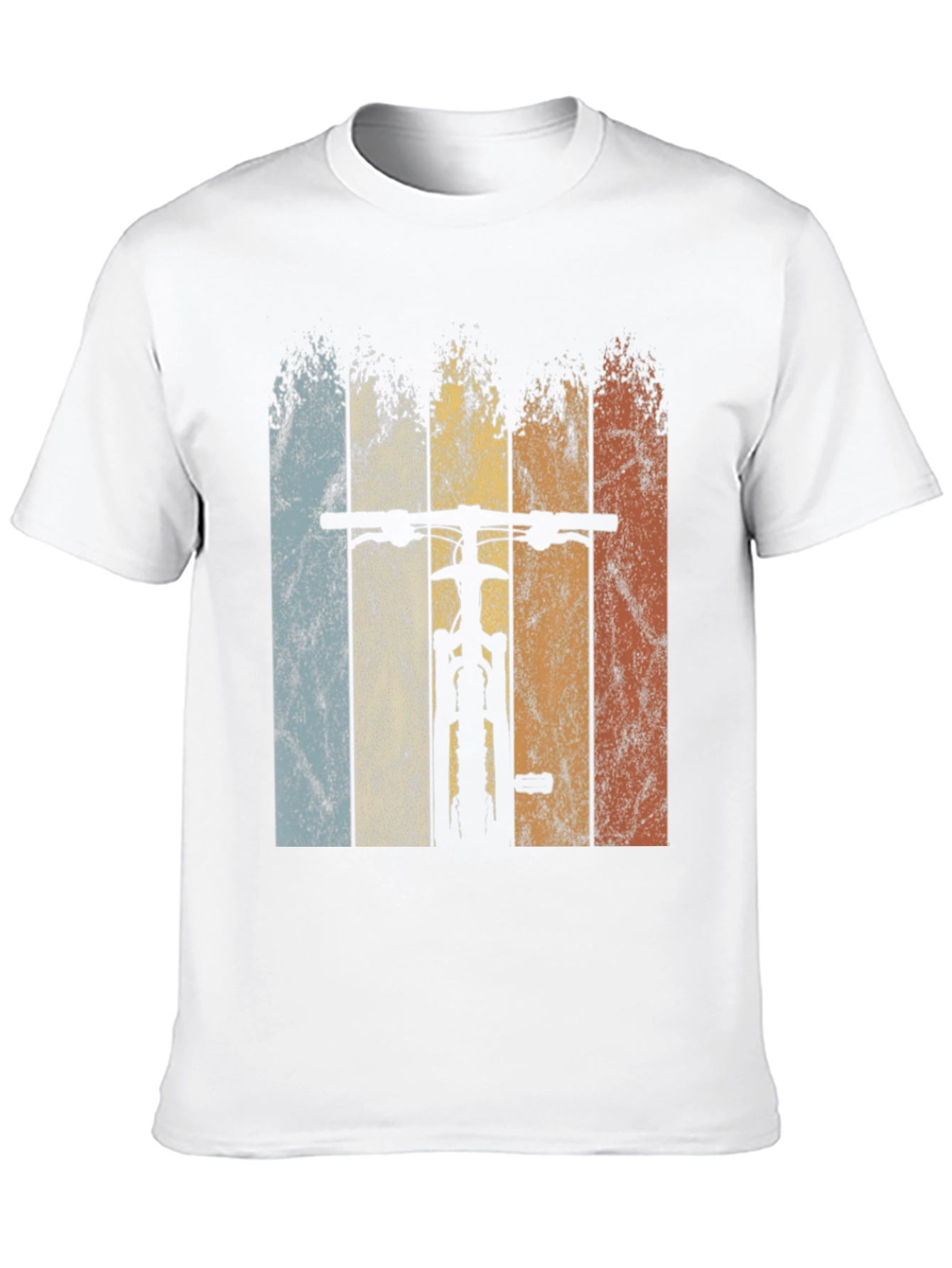 Black Vintage Mountain Bike Graphic Tee - Retro Cycling Shirt view 10