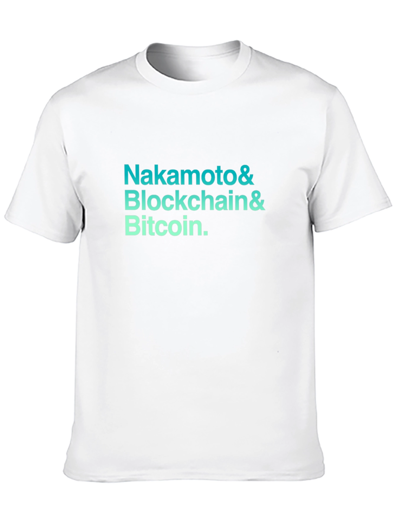 Black Nakamoto Blockchain Bitcoin Graphic Tee view 10
