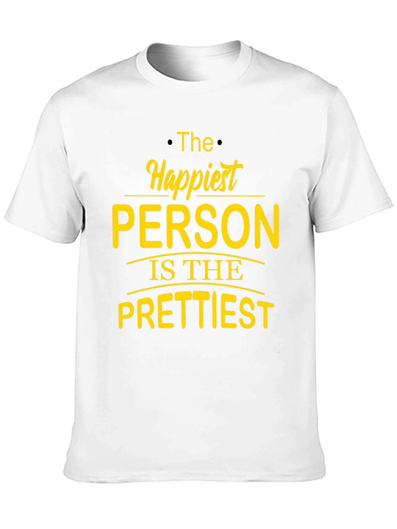 Black Happiest Person Graphic T-Shirt view 10
