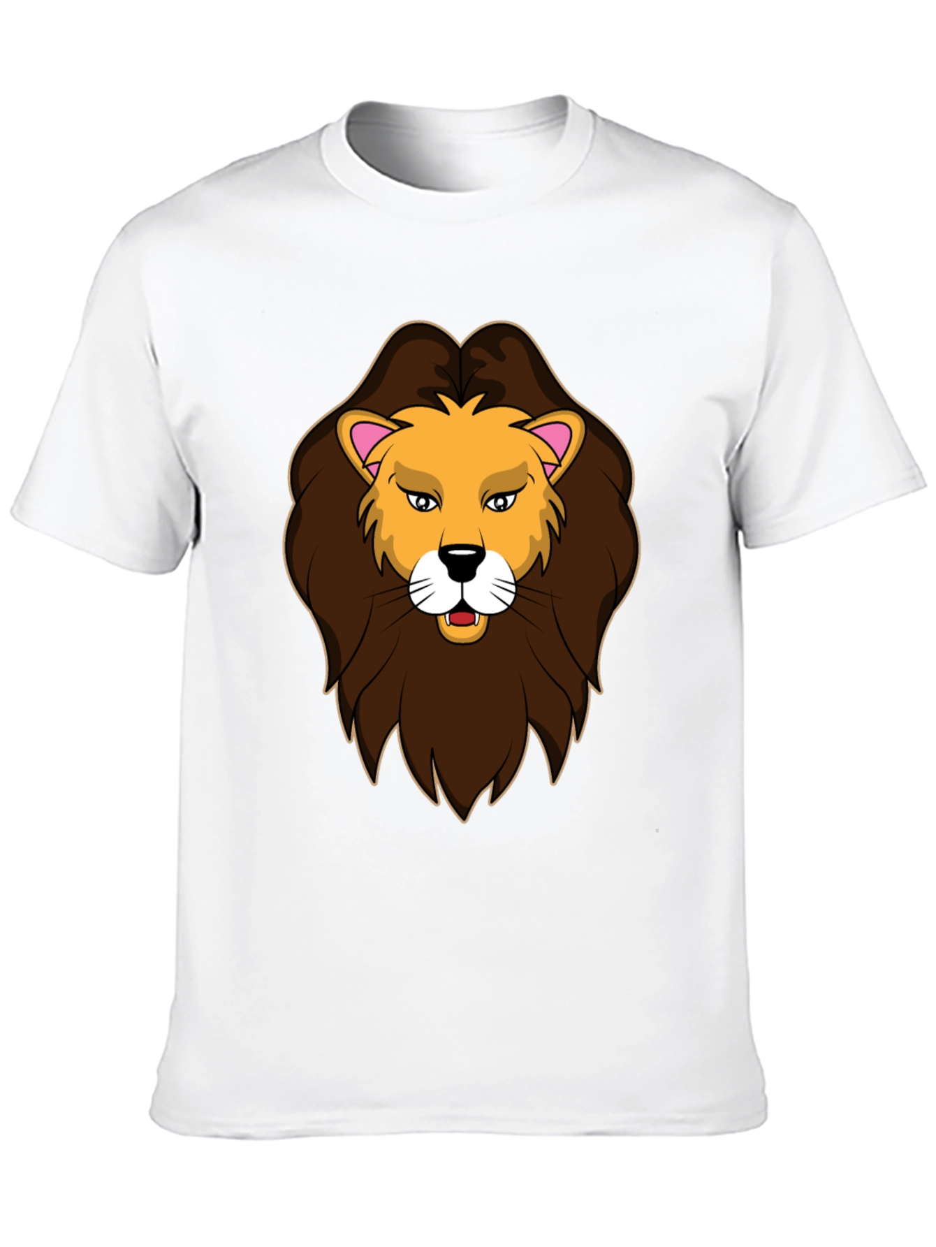 Black Lion Graphic Print Black T-Shirt view 10
