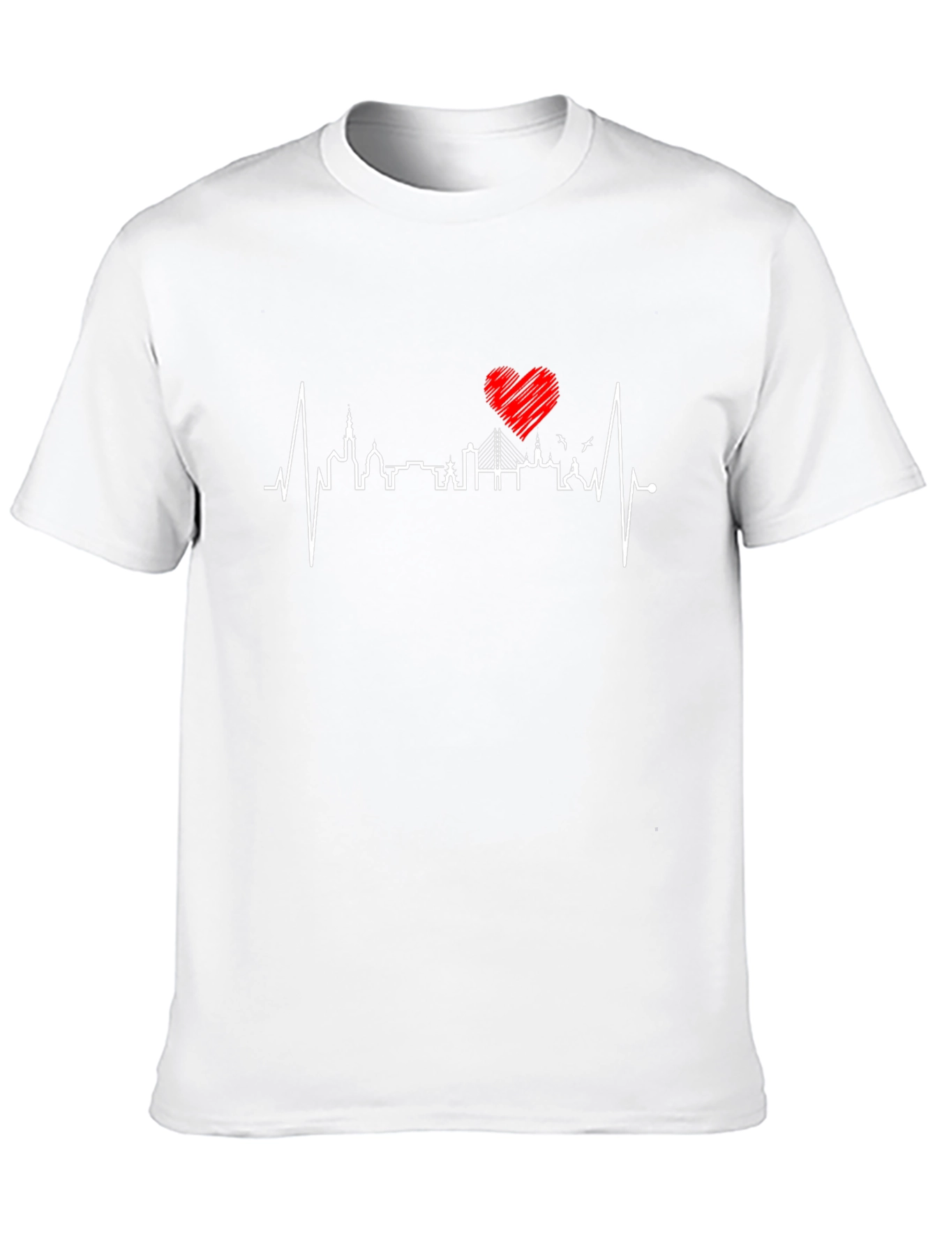 Black City Heartbeat T-Shirt view 10