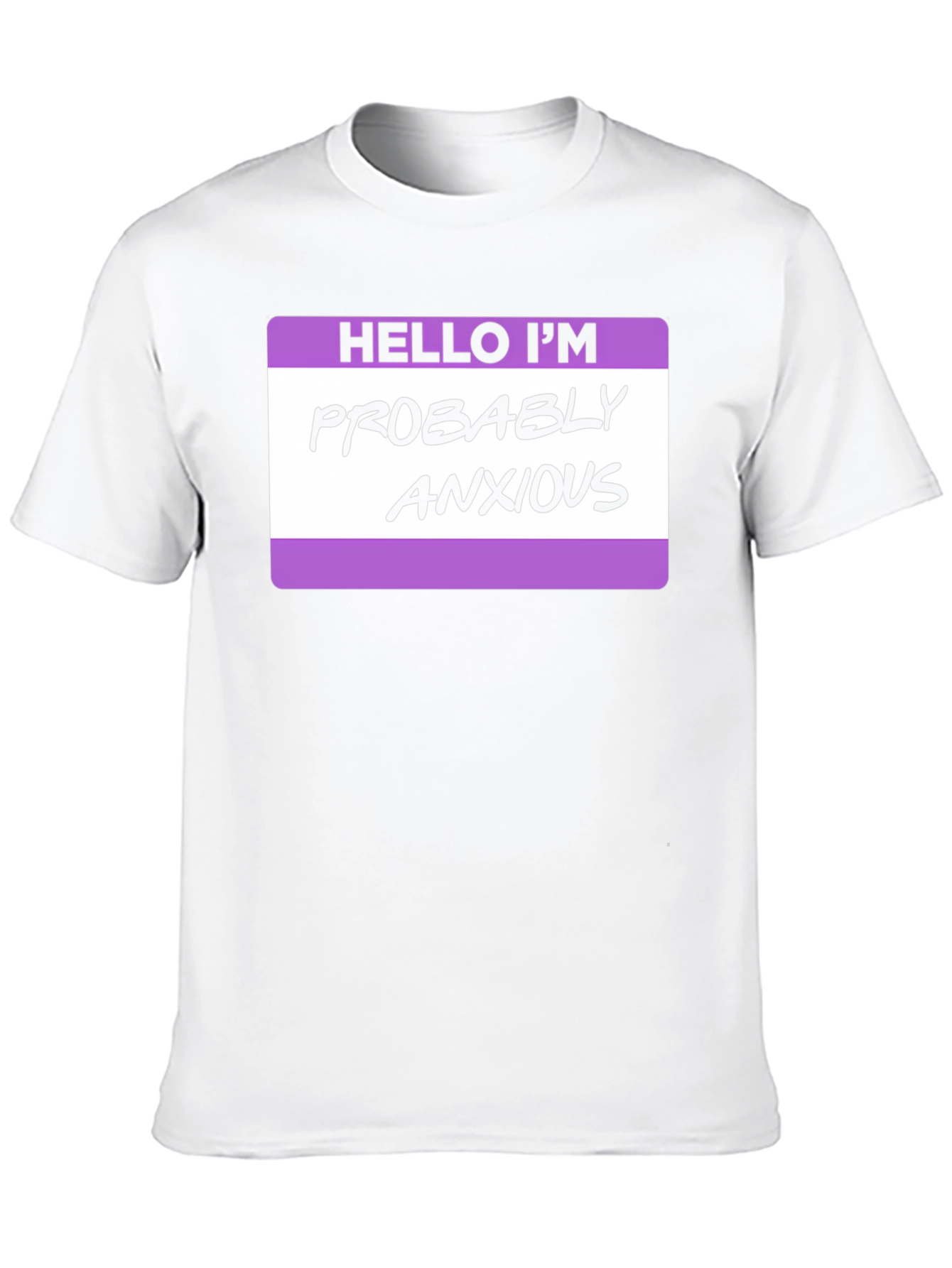 Black Anxious Statement Tee - Relaxed Fit view 10