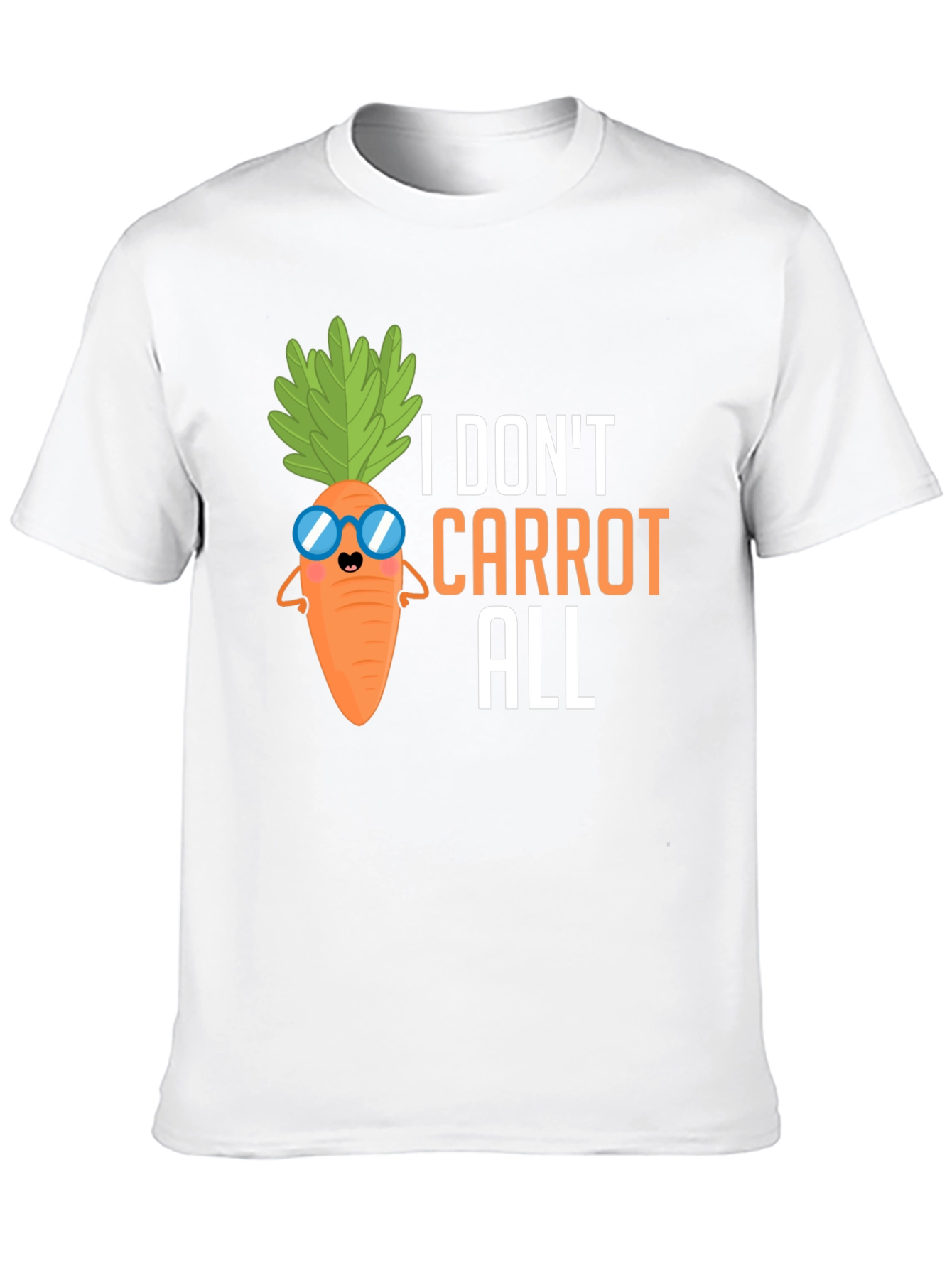 Black I Don't Carrot All T-Shirt, Funny Pun Tee view 10