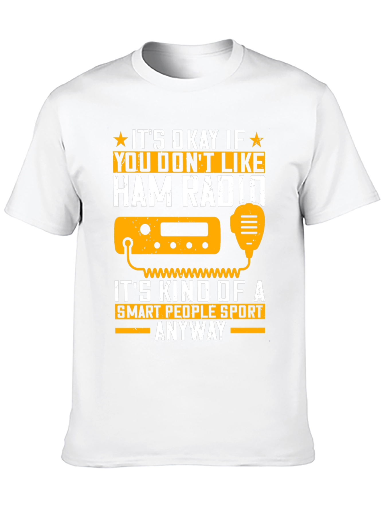 Black Ham Radio Smart People Sport T-Shirt view 10