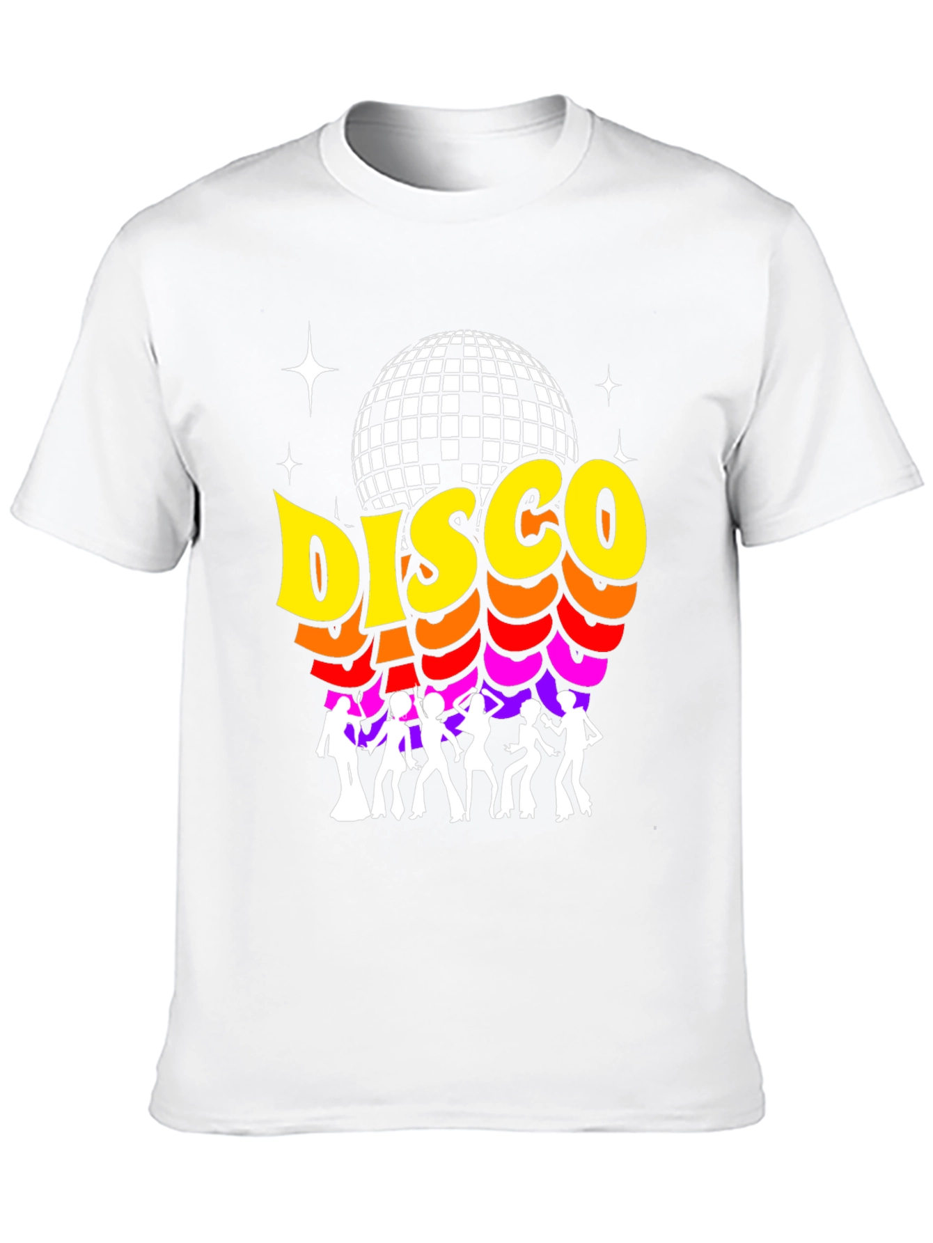 Black Retro Disco Ball Graphic Tee view 10