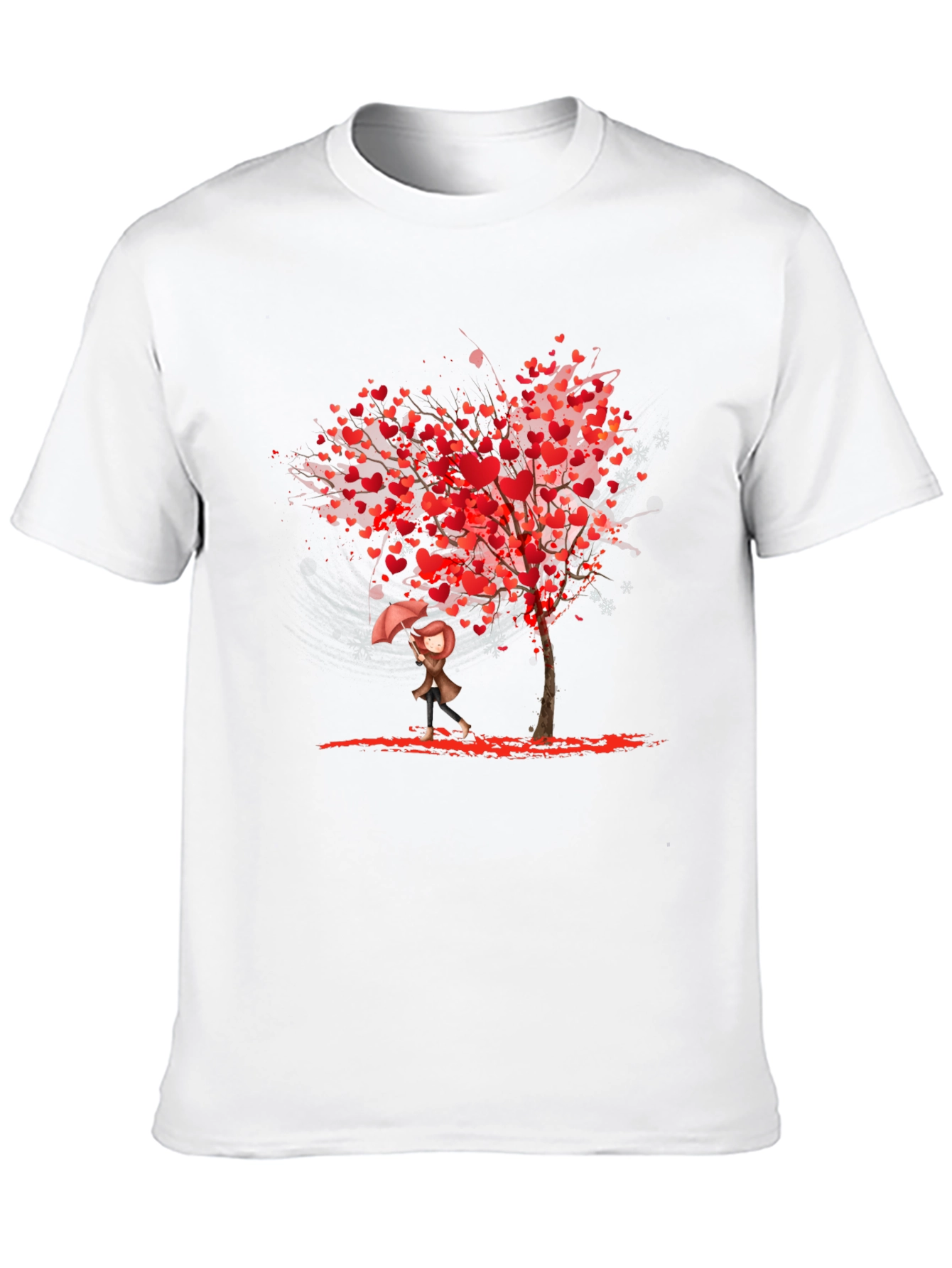Black Heart Tree Graphic Black T-Shirt view 10