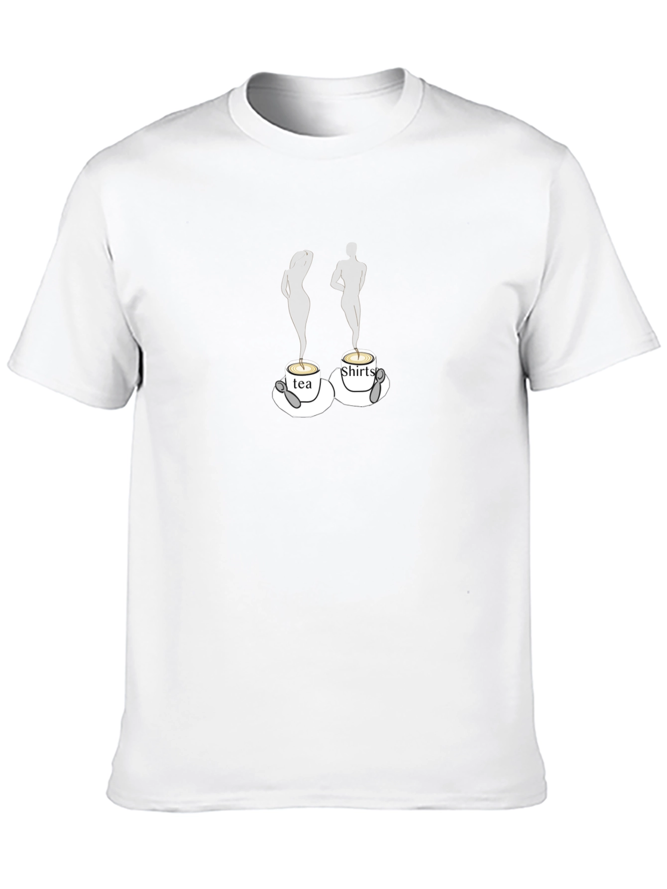 Black Tea Shirts Humor Graphic T-Shirt view 10